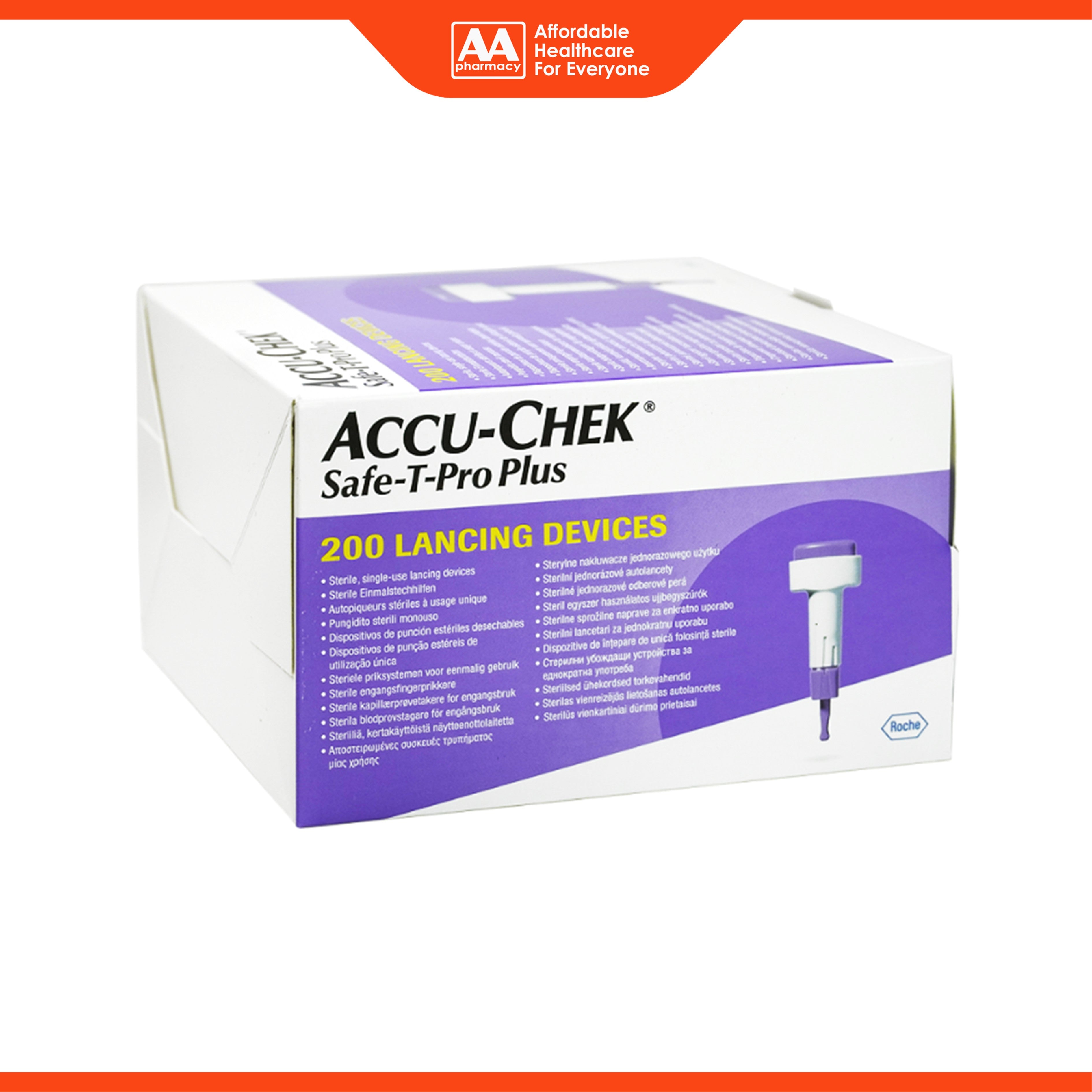 Accu-Chek Safe-T-Pro Plus Lancing Device 200's