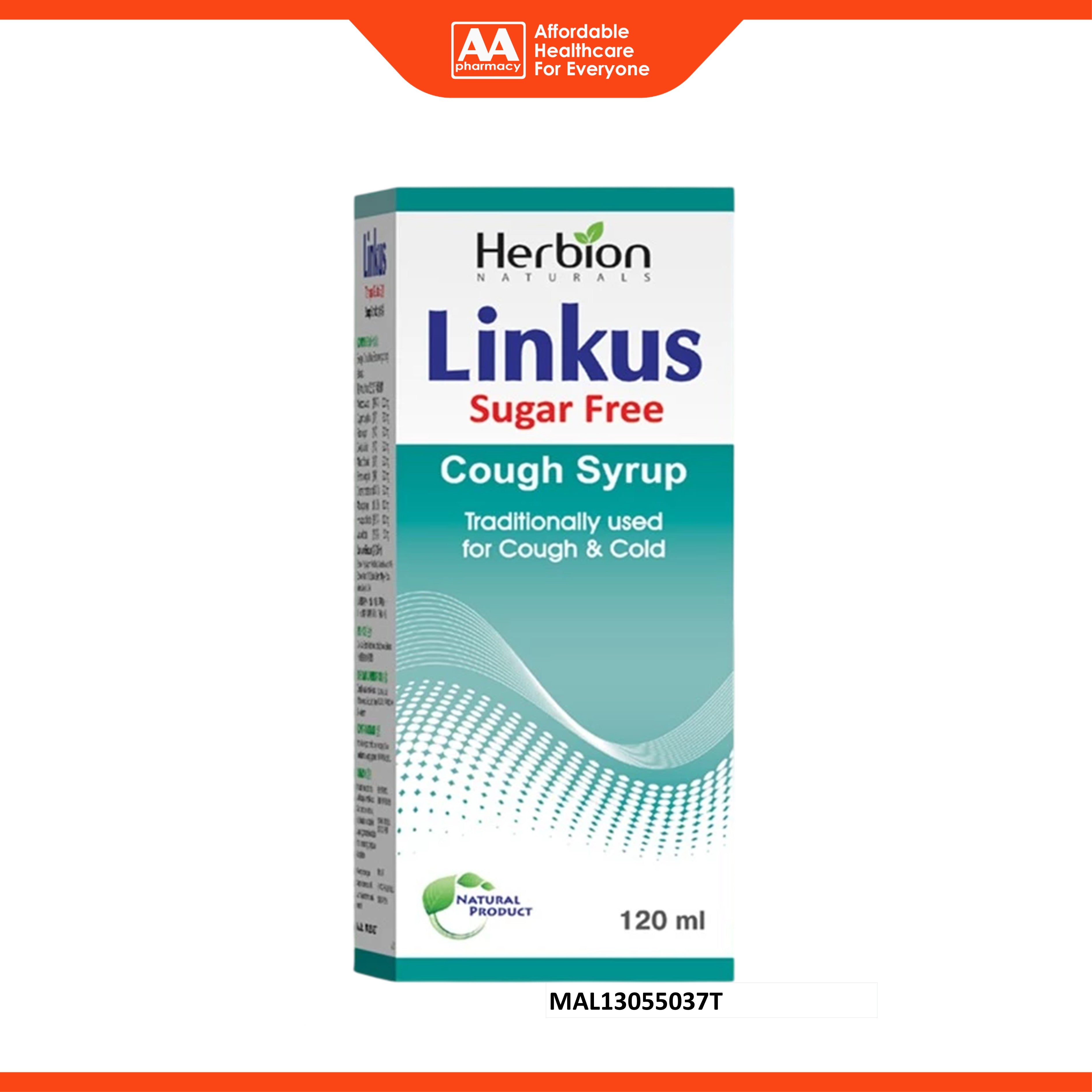 Herbion Linkus Cough Syrup (Sugar Free) 120mL
