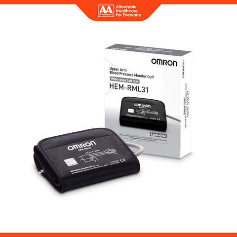 Omron Upper Arm Blood Pressure Monitor Wide Range Soft Cuff (Model: HEM-RML31 Type B)