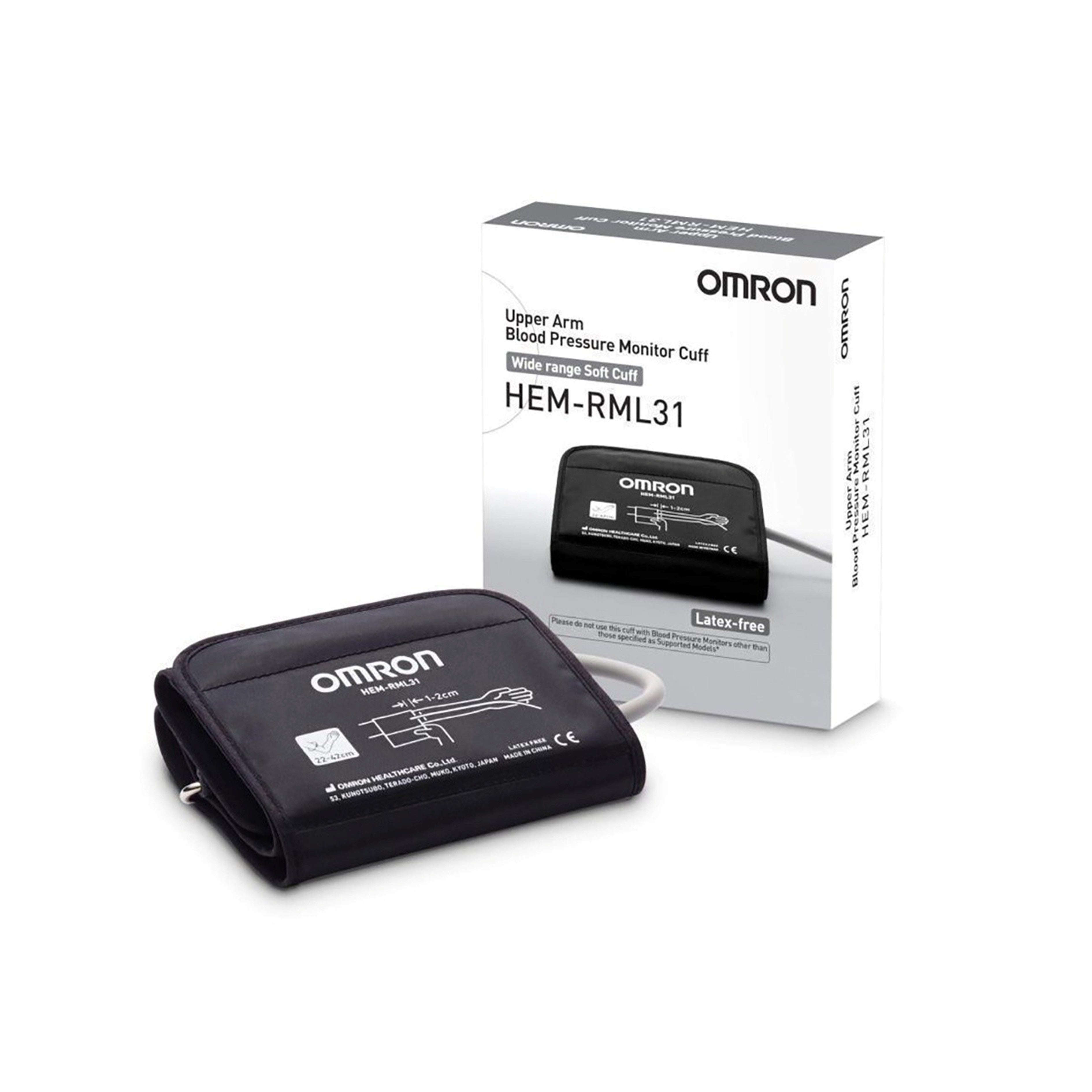 Omron Upper Arm Blood Pressure Monitor Wide Range Soft Cuff (Model: HEM-RML31 Type B)