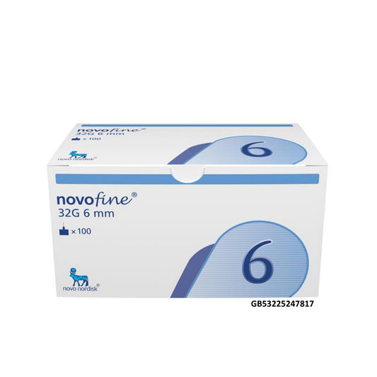 NovoFine Insulin Pen Needle (32G, 6mm) 100's
