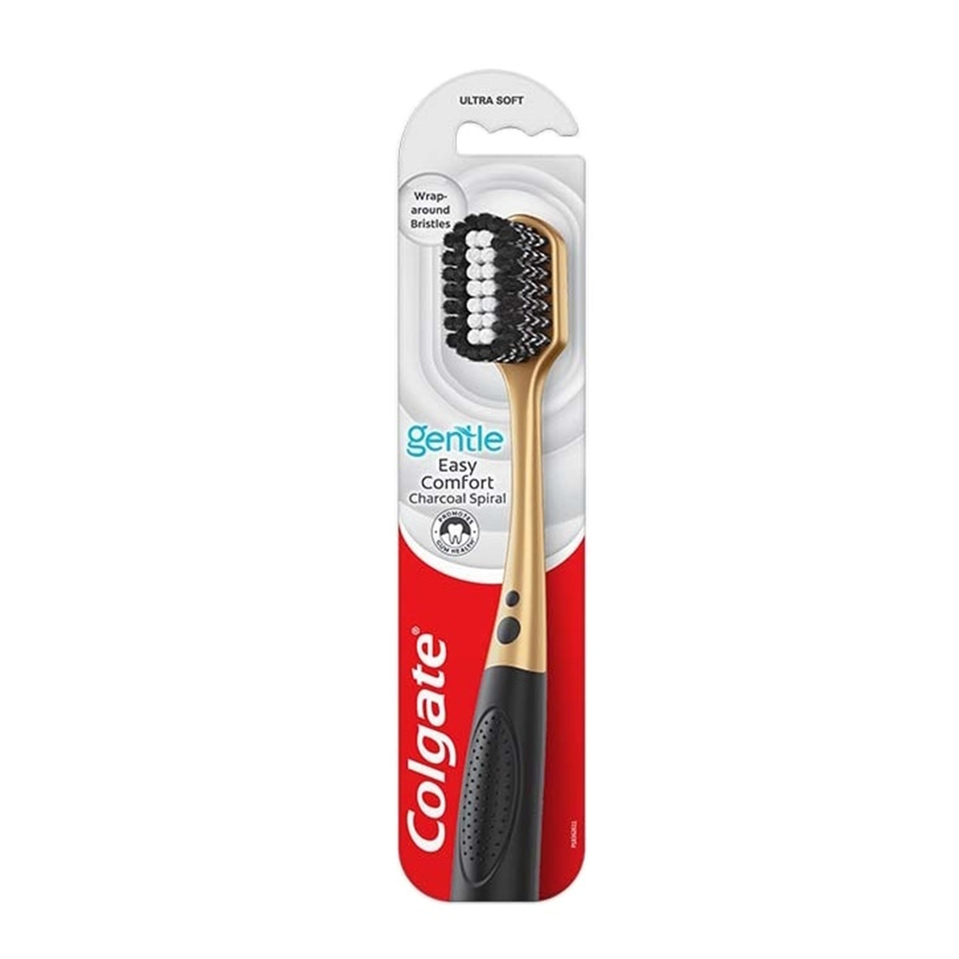 Colgate Toothbrush (Gentle Easy Comfort, Charcoal Spiral, Ultra Soft) 1's