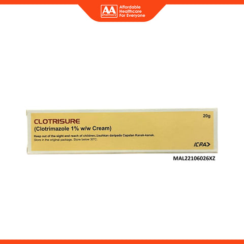 Clotrisure (Clotrimazole 1%) Cream 20g