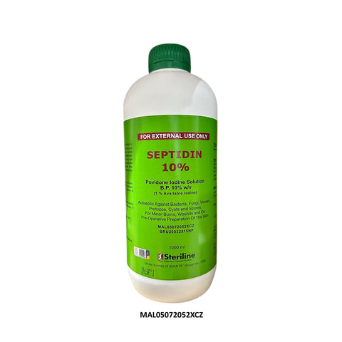 Septidin Povidone Iodine Solution B.P. 10% w/v 1000mL