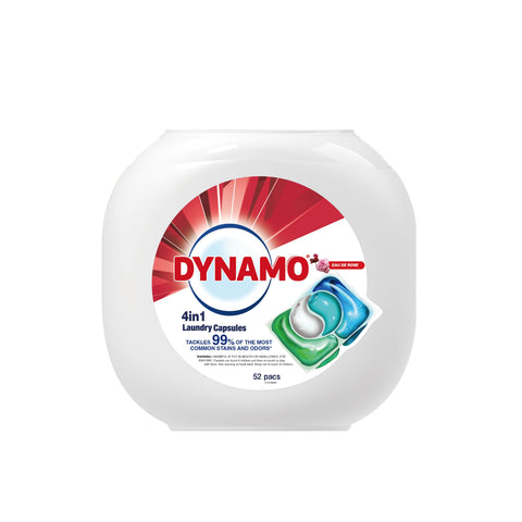 Dynamo 4 in 1 Laundry Capsule 10mL (Eau De Rose) 52's