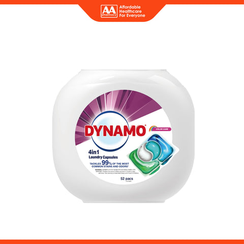 Dynamo 4 in 1 Laundry Capsule 10mL (Color Care) 52's