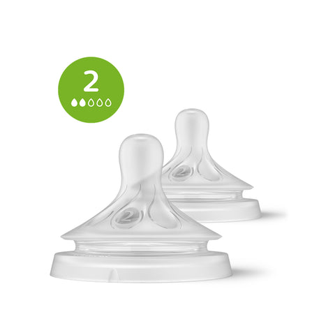 Philips Avent Natural Response Teat (2, Slow / SCY962/02) 2's
