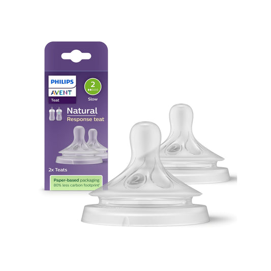 Philips Avent Natural Response Teat (2, Slow / SCY962/02) 2's