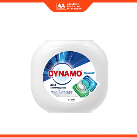 Dynamo 4 in 1 Laundry Capsule 10mL (Fresh) 52's