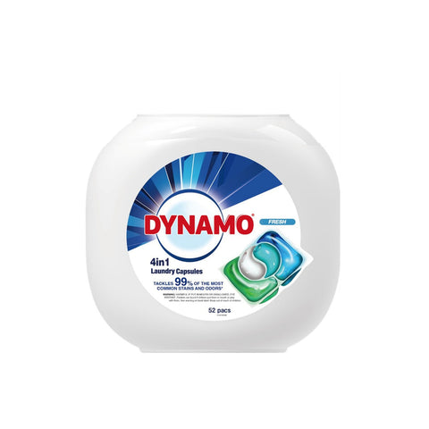 Dynamo 4 in 1 Laundry Capsule 10mL (Fresh) 52's