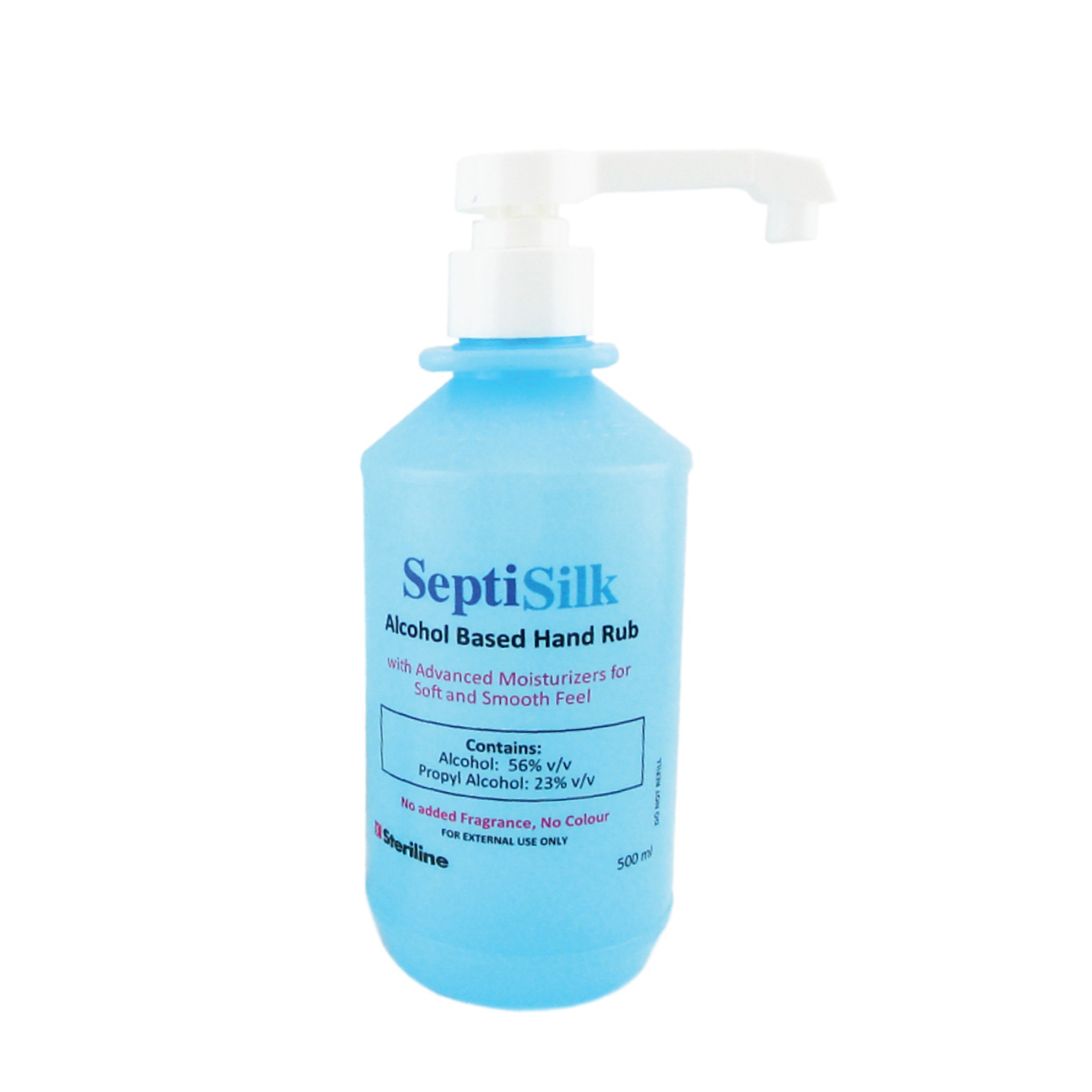 SeptiSilk Alcohol Based Hand Rub (with Advanced Moisturizers) 500mL