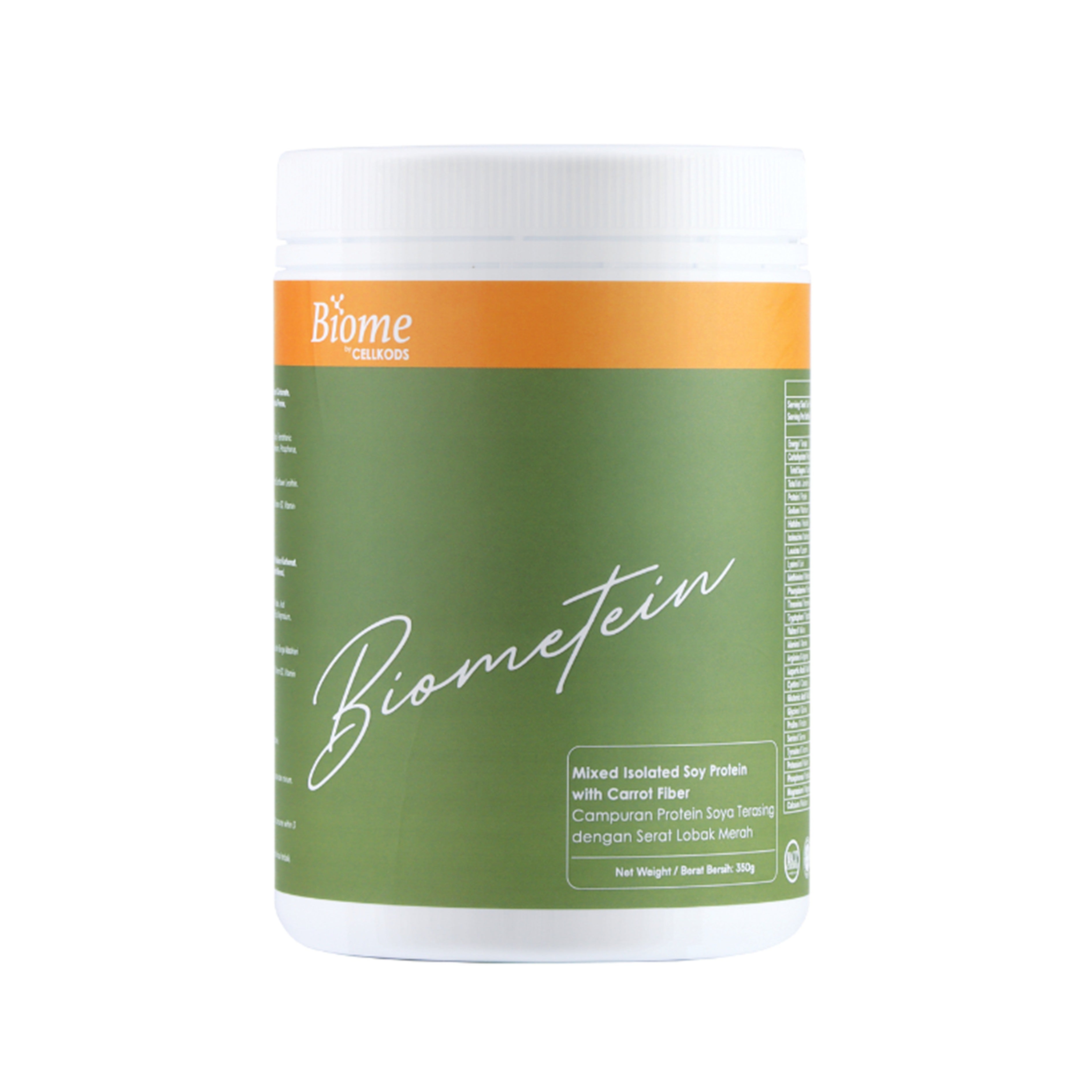 Biome Biometein (Mixed Isolated Soy Protein with Carrot Fiber) 350g