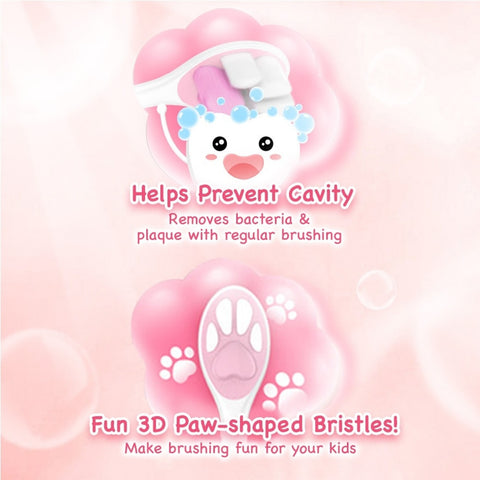 Colgate Gentle Kids Fluffy Paw Toothbrush (For 5+ Years Old) 1's