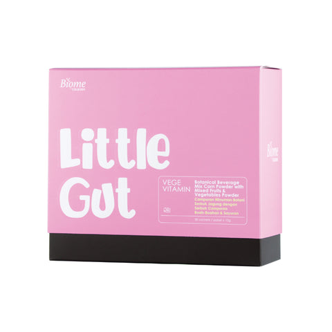 Biome Little Gut Vege Vitamin (Botanical Beverage Mix Corn Powder with Mixed Fruits and Vegetables Powder) Sachet 12gx30's