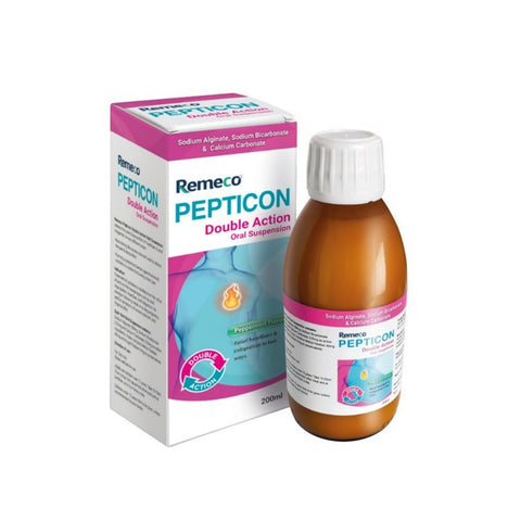 Remeco Pepticon Double Action Oral Suspension 200mL (Peppermint Flavour)
