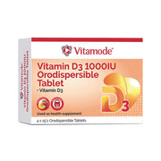 Vitamode Vitamin D3 1000IU Orodispersible Tablet 4x15's (Peach Flavour)