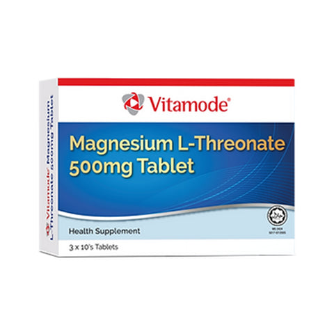 Vitamode Magnesium L-Threonate 500mg Tablet 3x10's