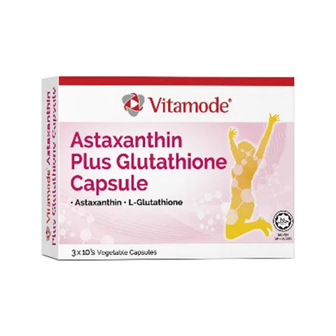 Vitamode Astaxanthin Plus Glutathione Vegecapsule 3x10's
