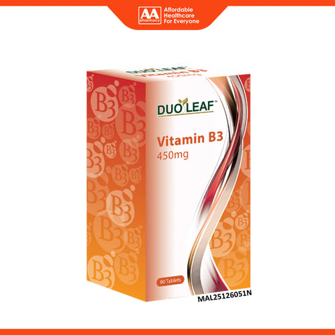 Duoleaf Vitamin B3 (Nicotinamide) 450mg Tablet 90's