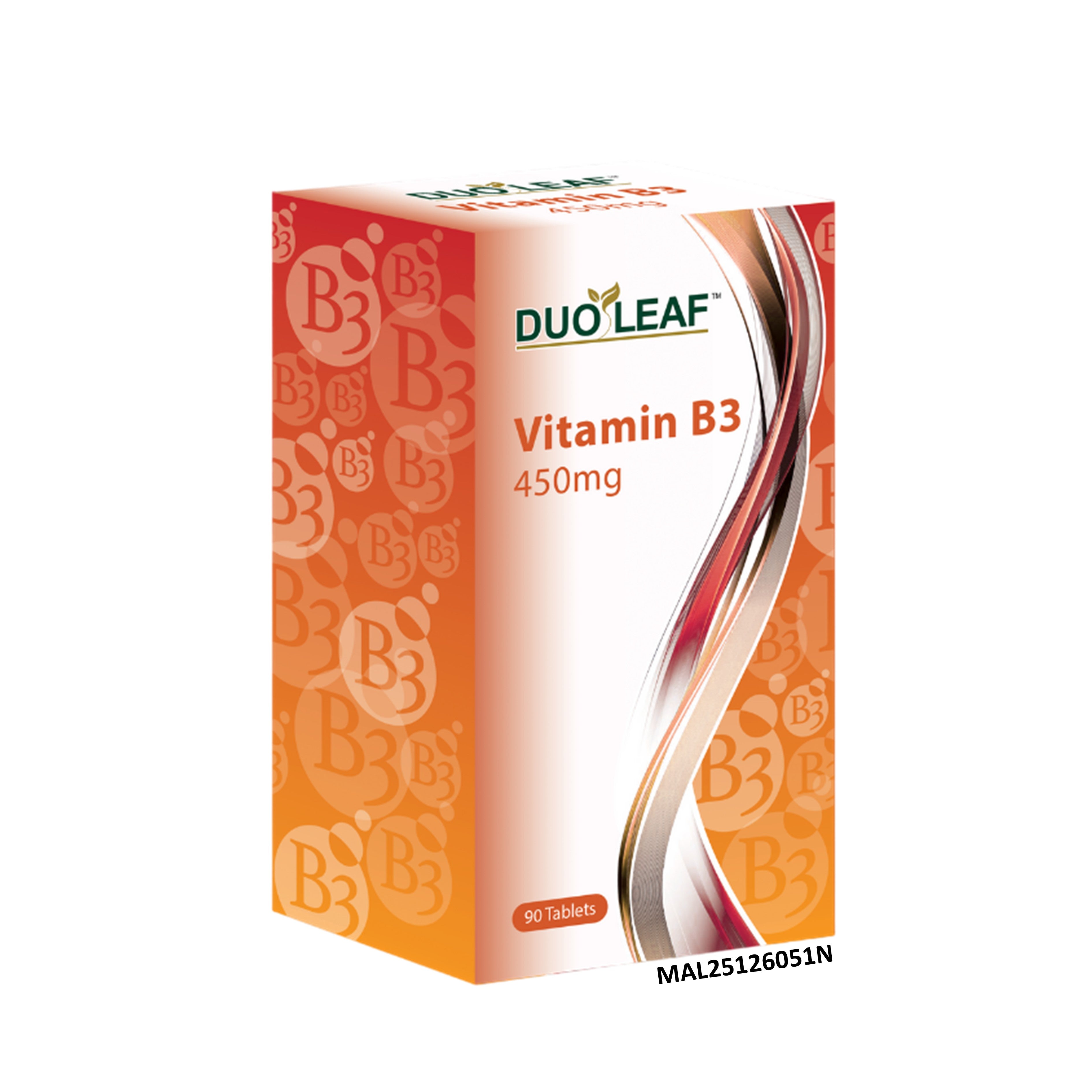 Duoleaf Vitamin B3 (Nicotinamide) 450mg Tablet 90's