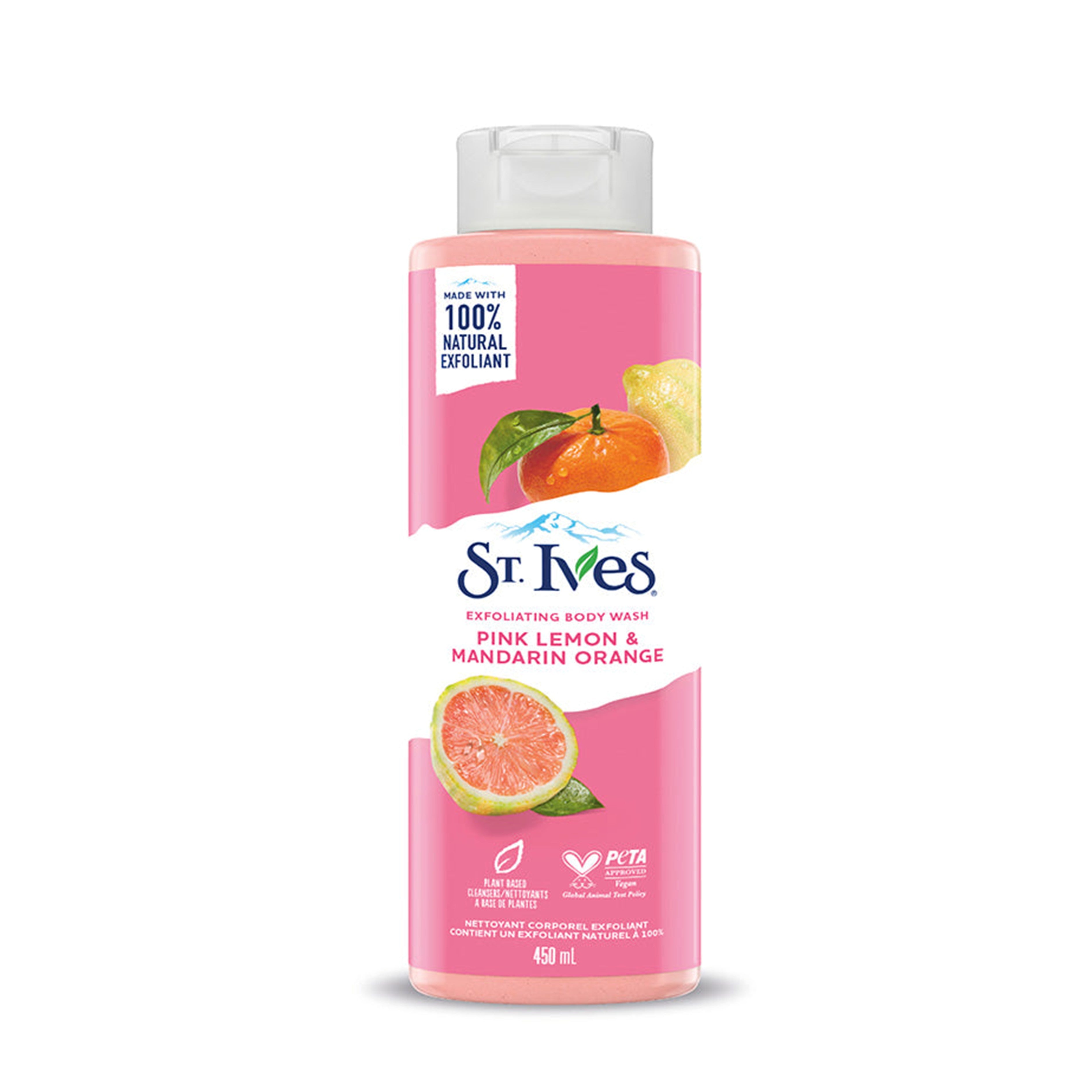 ST. Ives Exfoliating Pink Lemon and Mandarin Orange Body Wash 450mL