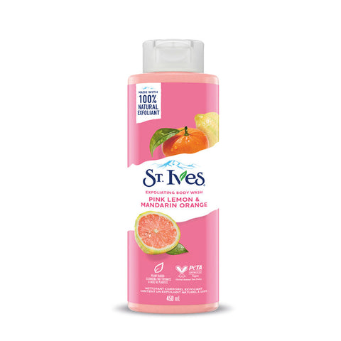 ST. Ives Exfoliating Pink Lemon and Mandarin Orange Body Wash 450mL