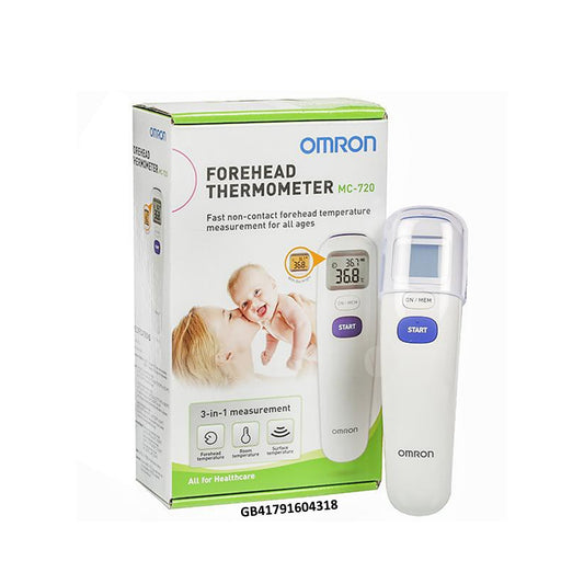 Omron Forehead Thermometer (Model: MC-720) [1 Year Warranty]