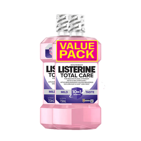 Listerine Mouthwash - Total Care (Mild Taste) 750mLx2's [Twinpack]