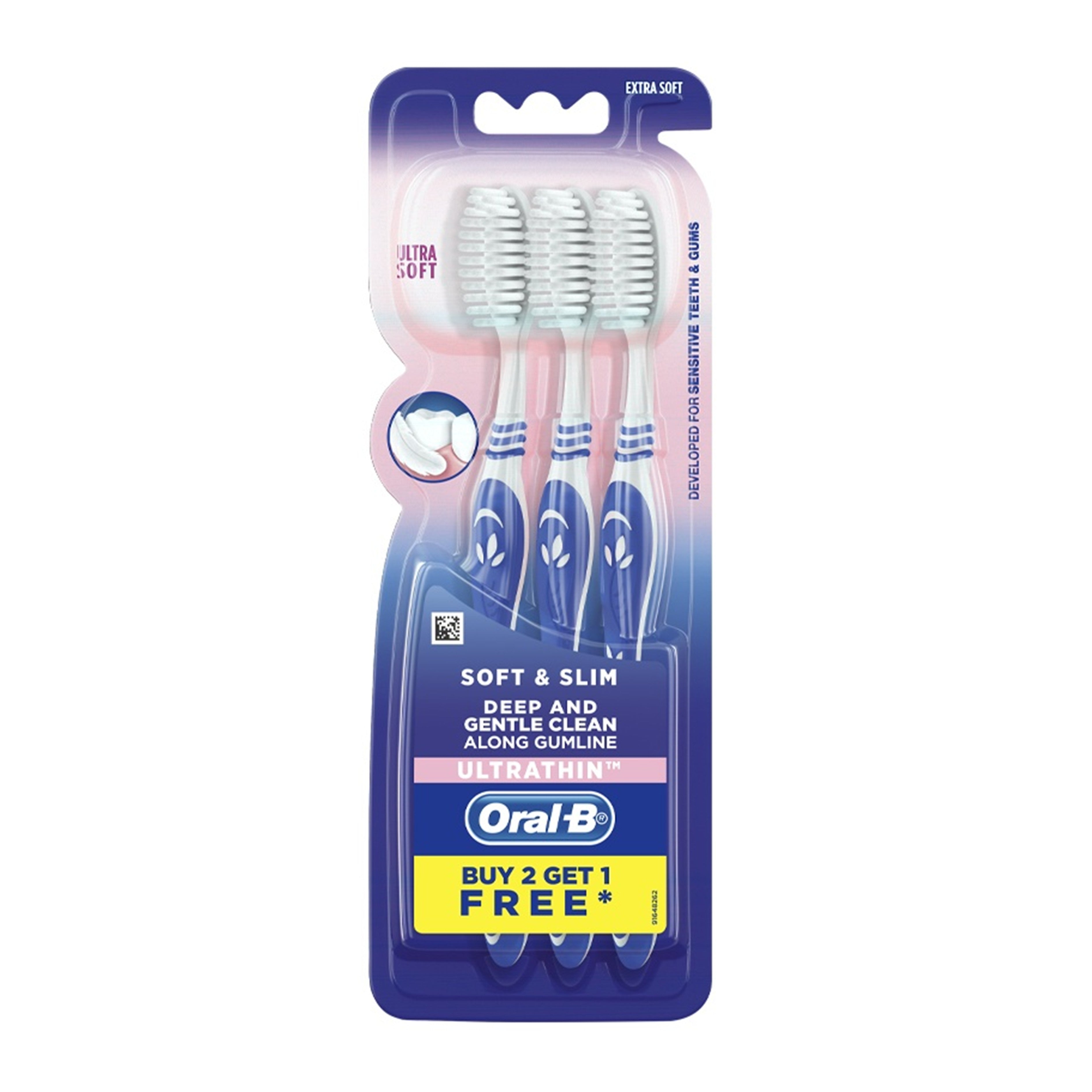 Oral-B Toothbrush (Soft and Slim, Ultrathin, Extra Soft) 3's