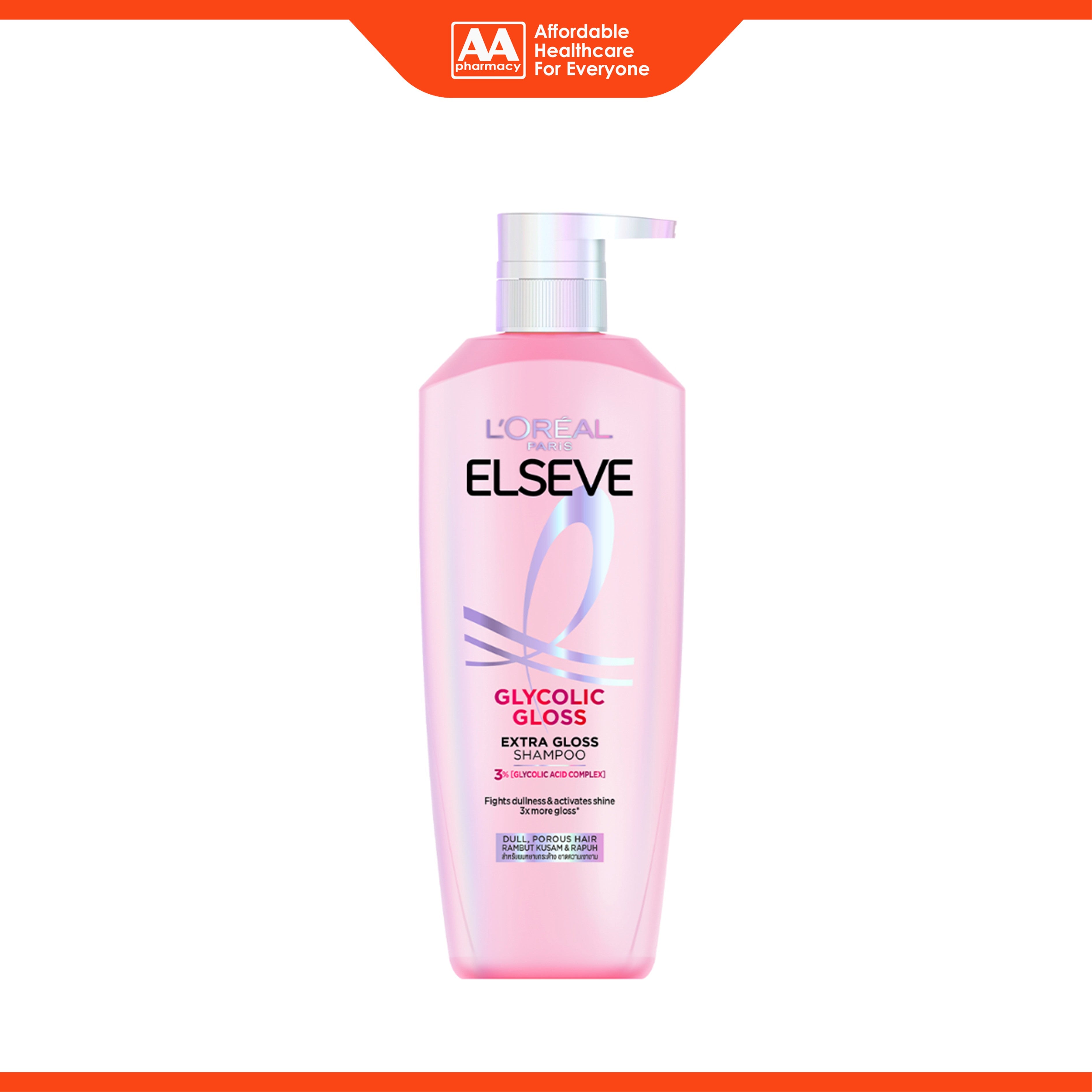 L'Oréal Paris Elseve Glycolic Gloss Extra Gloss Shampoo (280ml)
