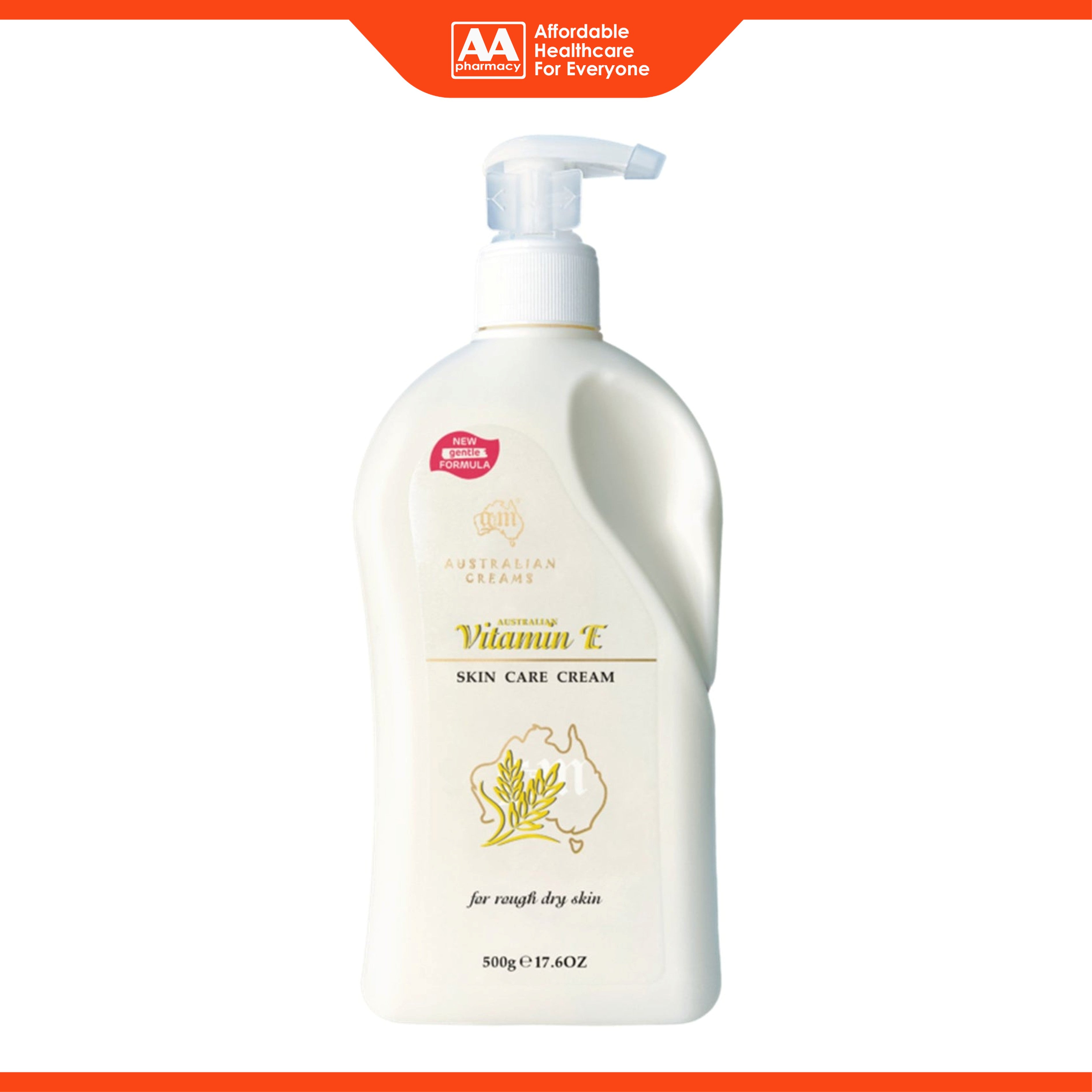 G and M Australian Cream Vitamin E Skin Care Cream (500g) - New Gentle Formula