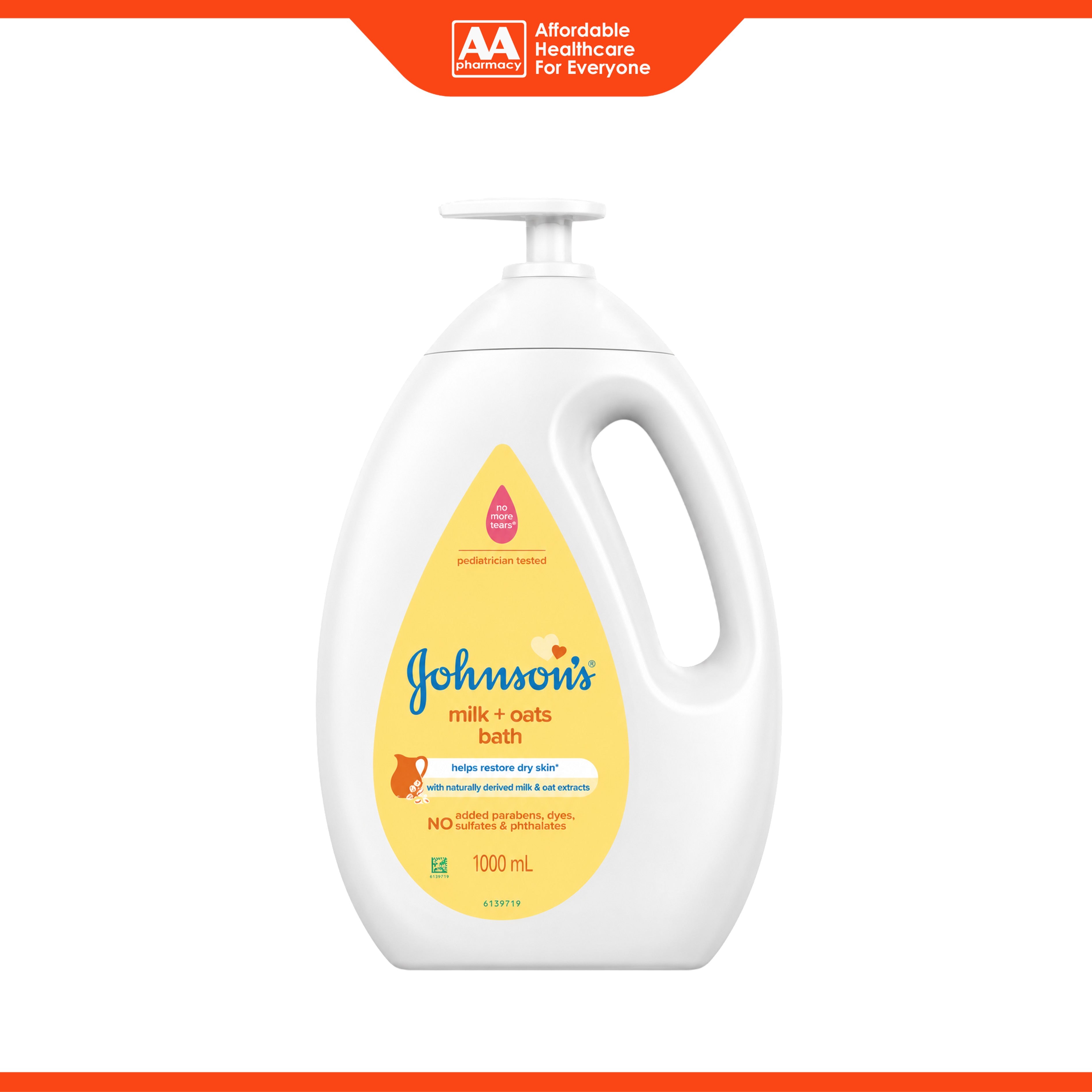 Johnson's Baby Milk + Oats Bath (1000ml)