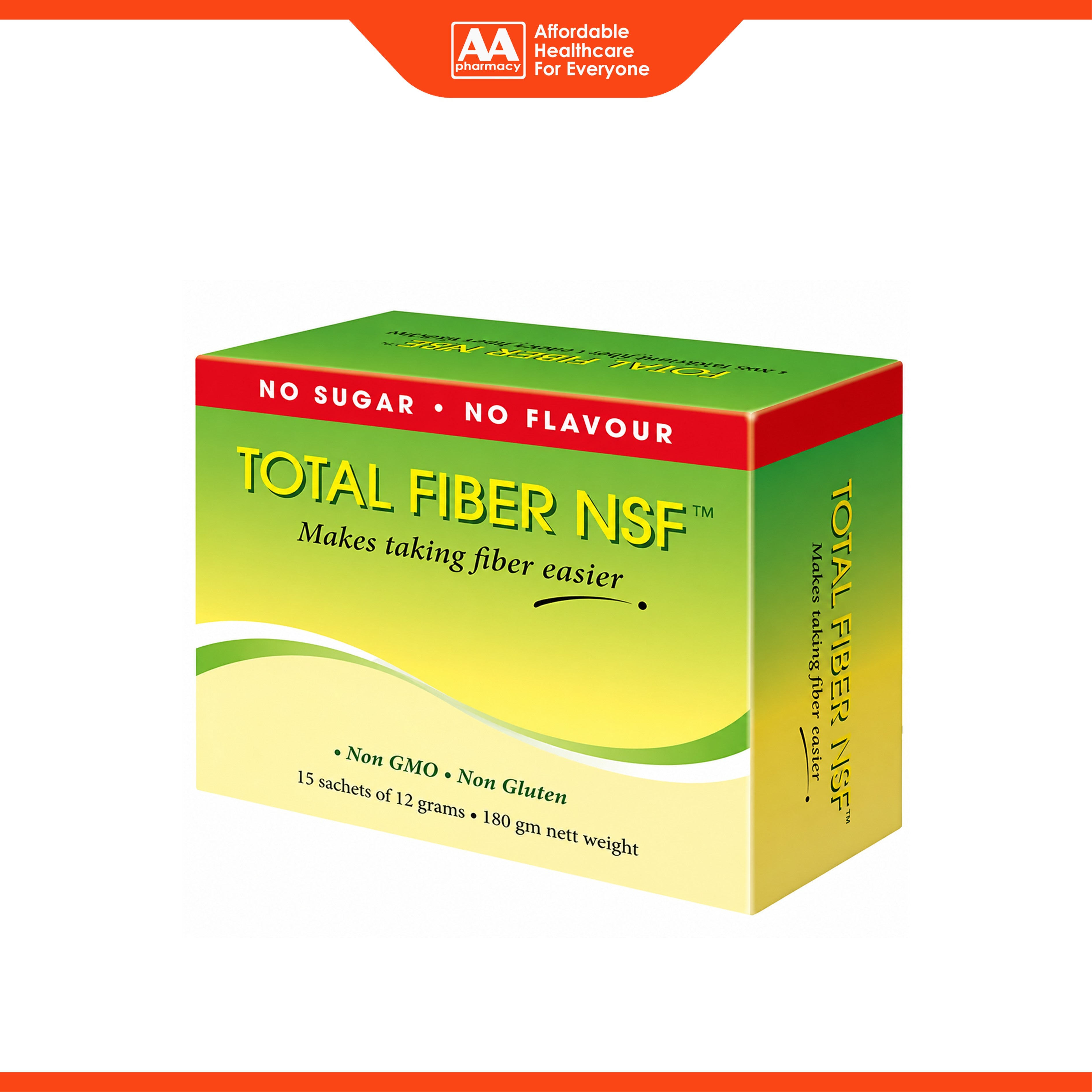 Total Fiber NSF Sachet - No Sugar and Flavour (12g x 15's)