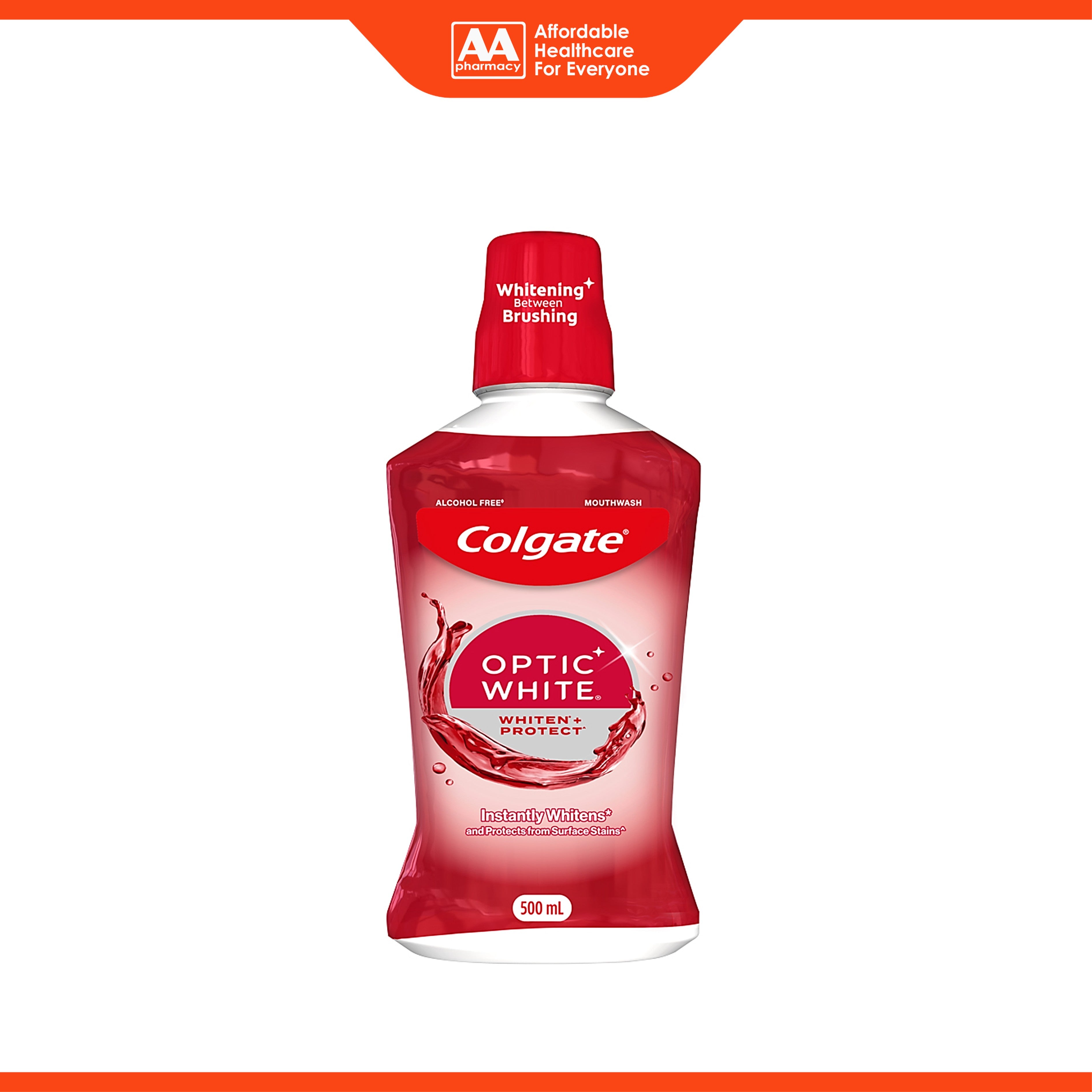Colgate Optic White Whiten + Protect Mouthwash (500ml)