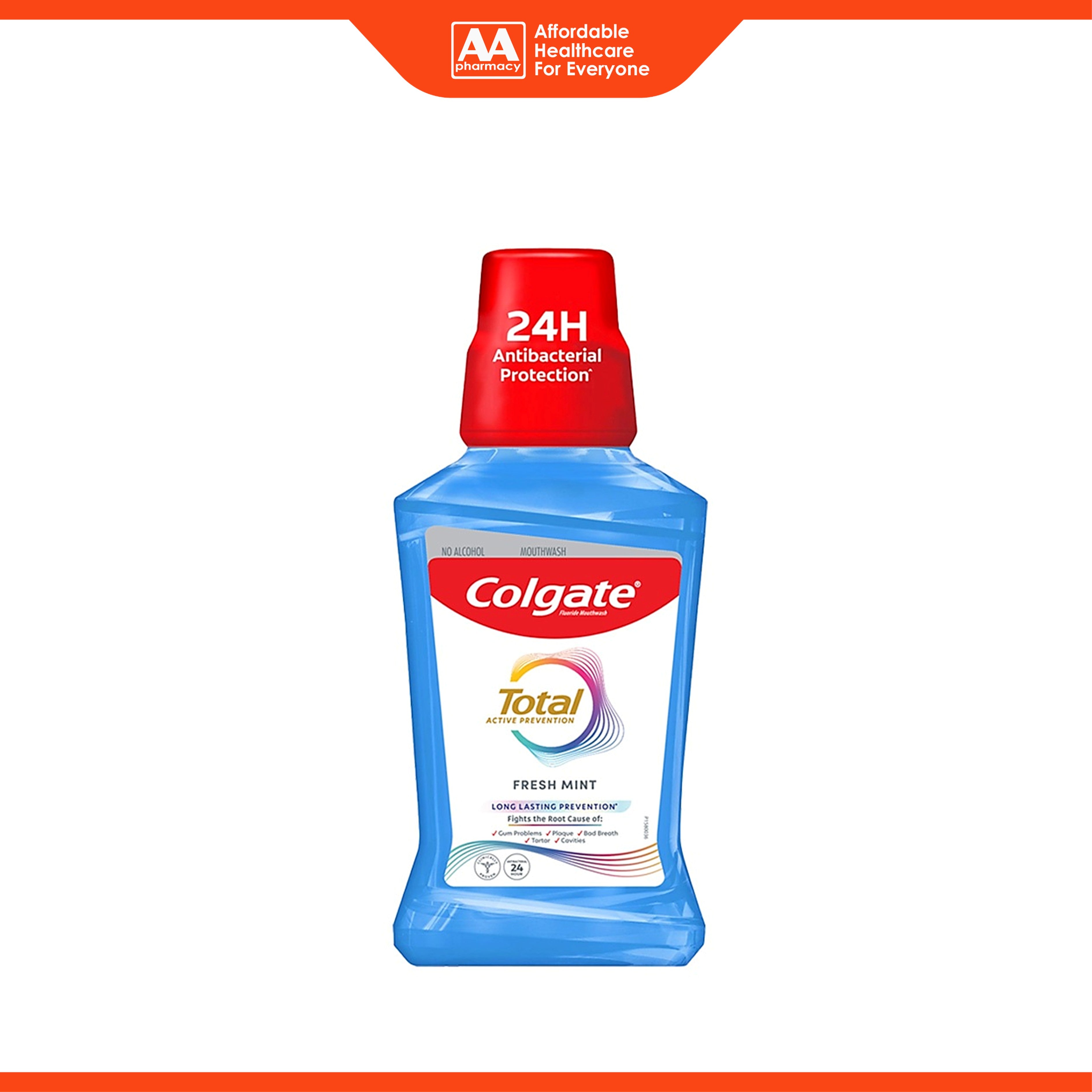 Colgate Total Active Prevention Fresh Mint Mouthwash (500ml)