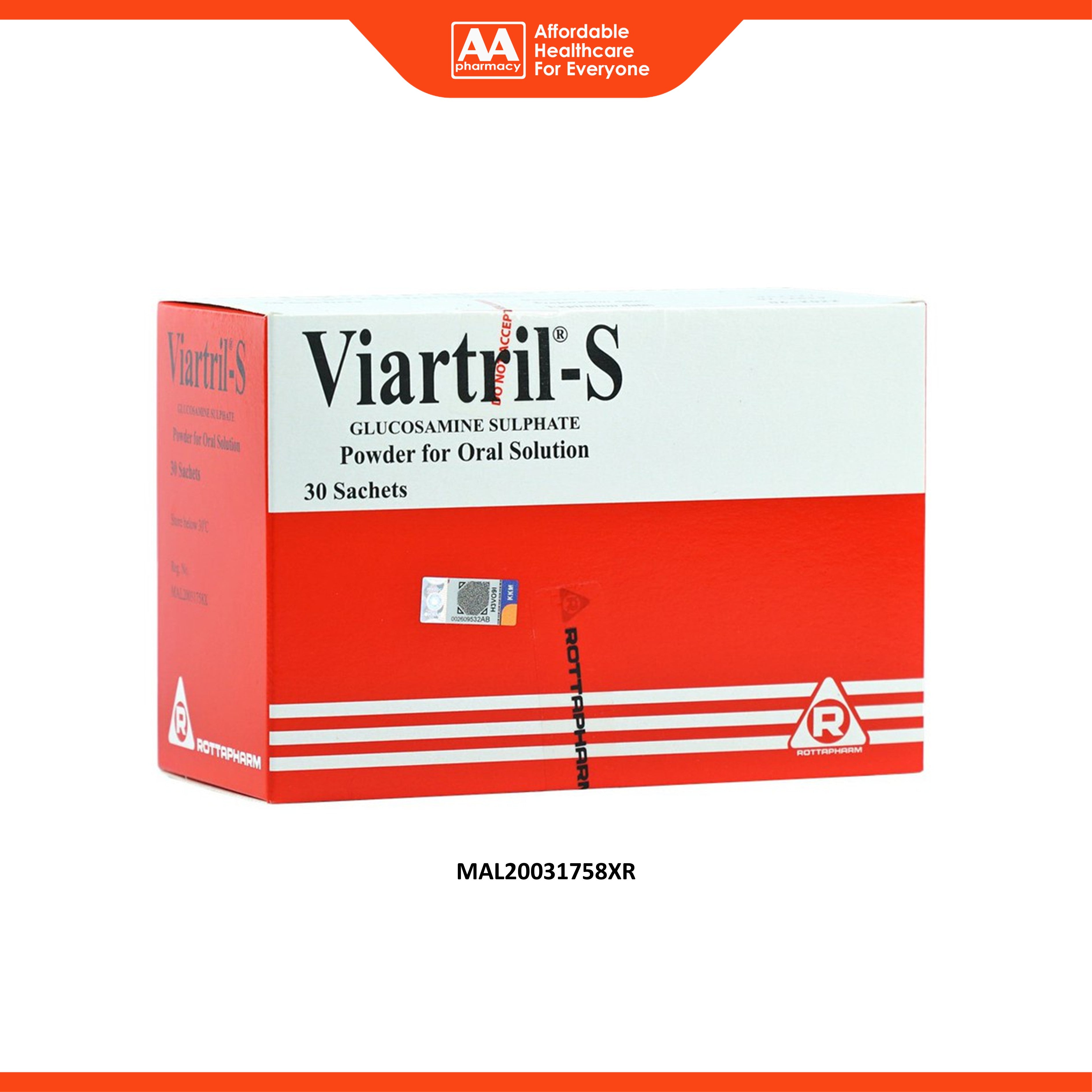 Viartril-S (Glucosamine Sulphate) Powder for Oral Solution (30's)