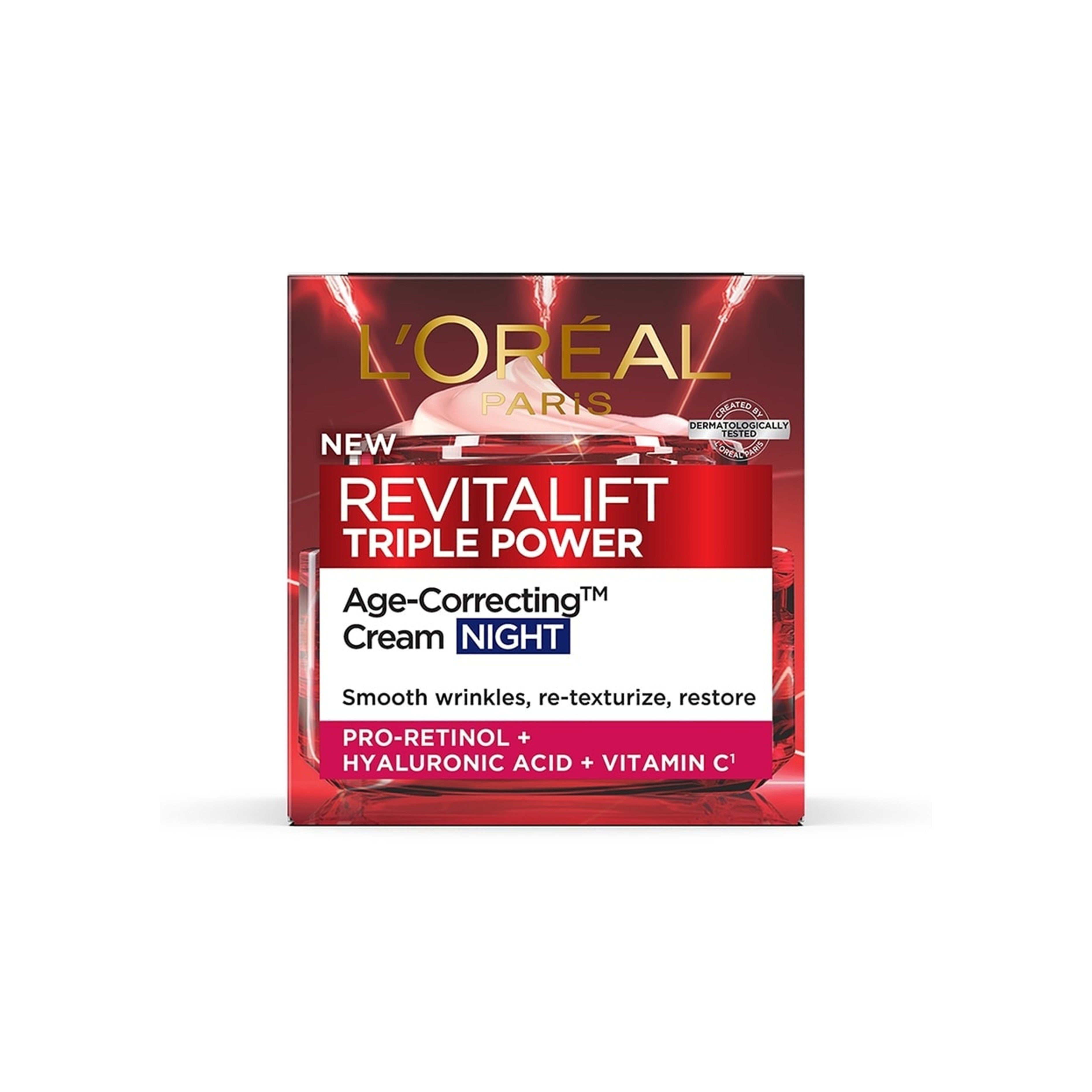 L'Oréal Paris RevitaLift Triple Power Age-Correcting Cream - Night (50ml)