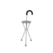 Movease Aluminium Tripod Cane with Seat
