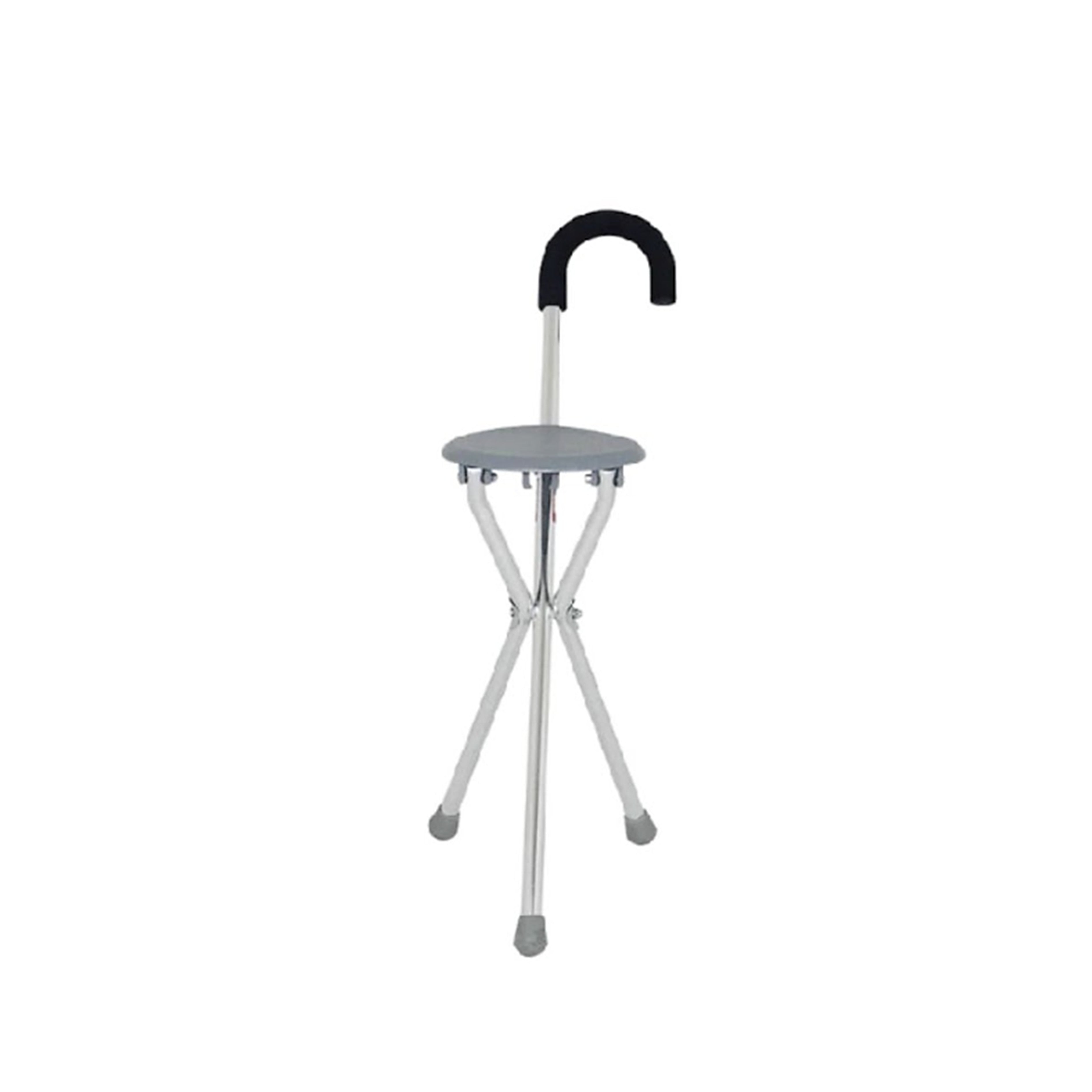 Movease Aluminium Tripod Cane with Seat