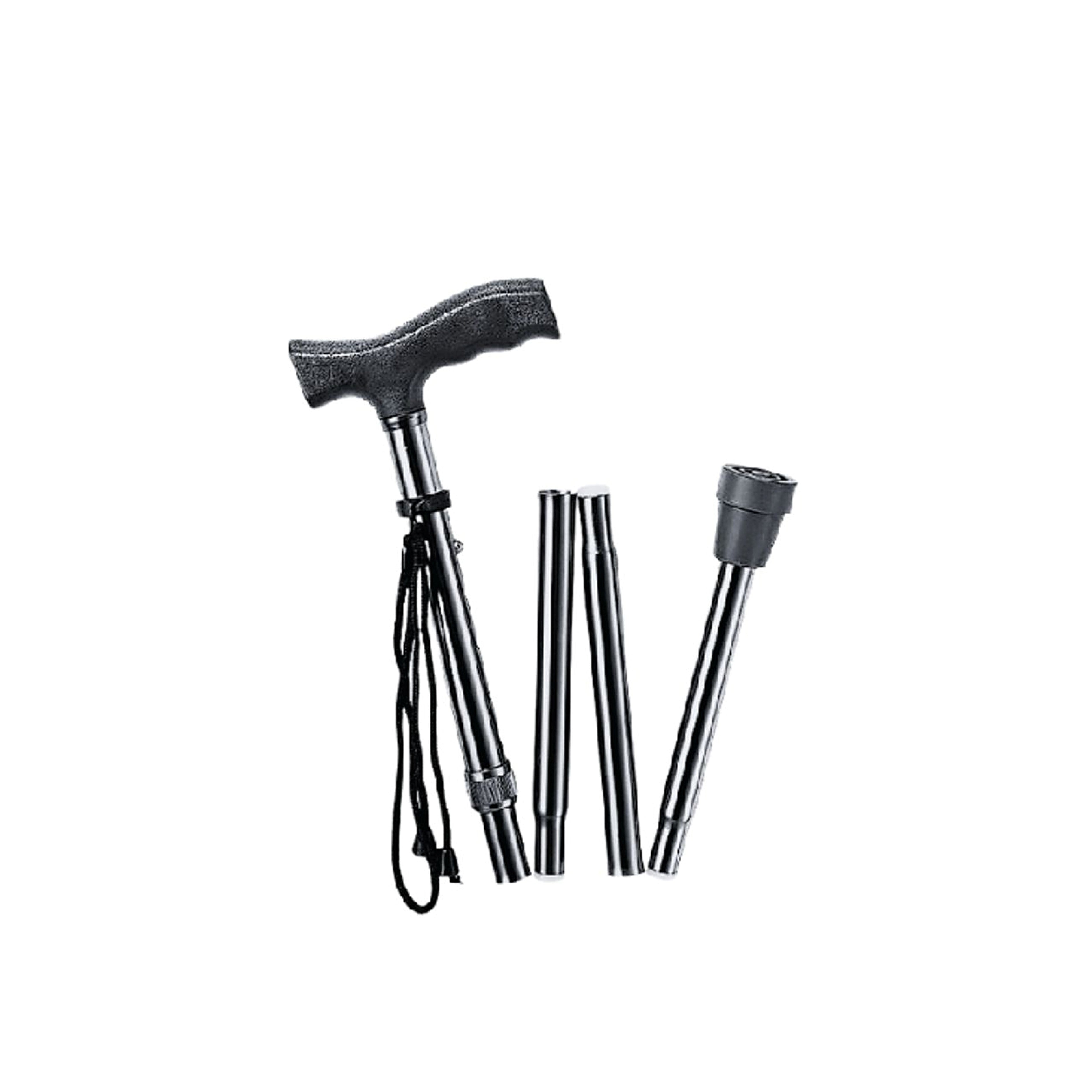 Movease Aluminium Height Adjustable Foldable Walking Stick