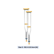 Movease Aluminium Height Adjustable Shoulder Crutches - Size S (1 Pair)