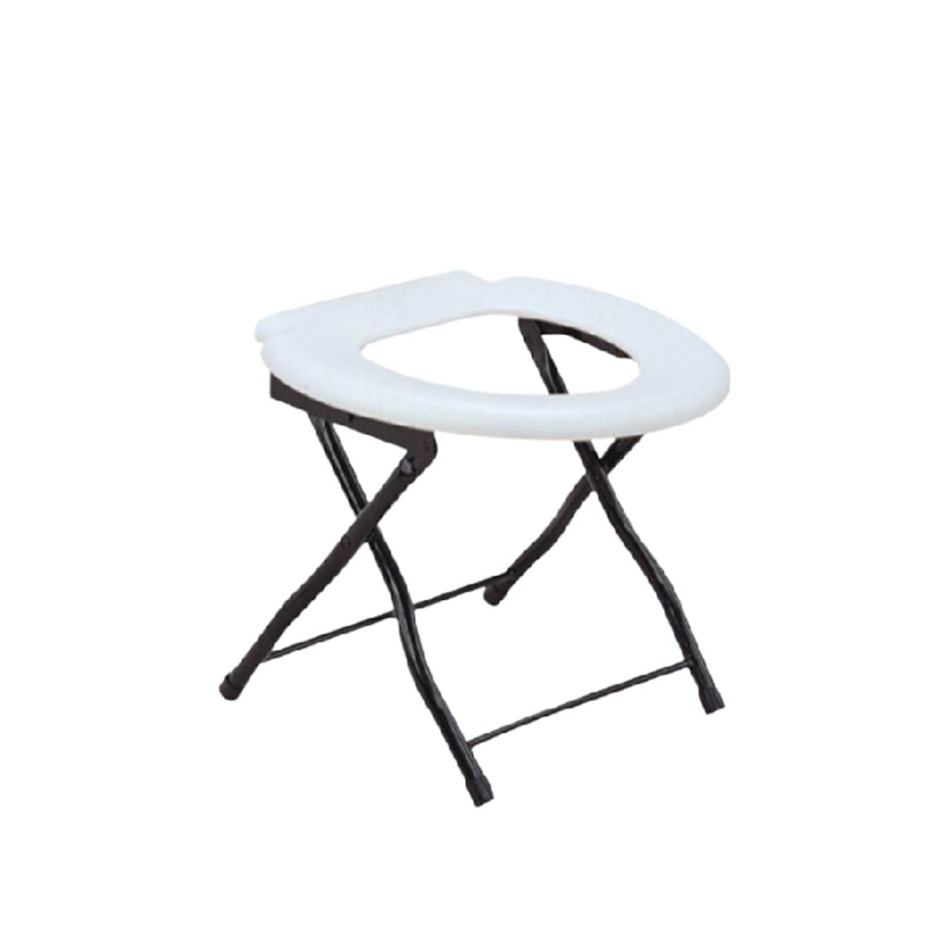 Movease Basic Steel Commode Chair - Toilet Aid, Without Bucket and Wheels