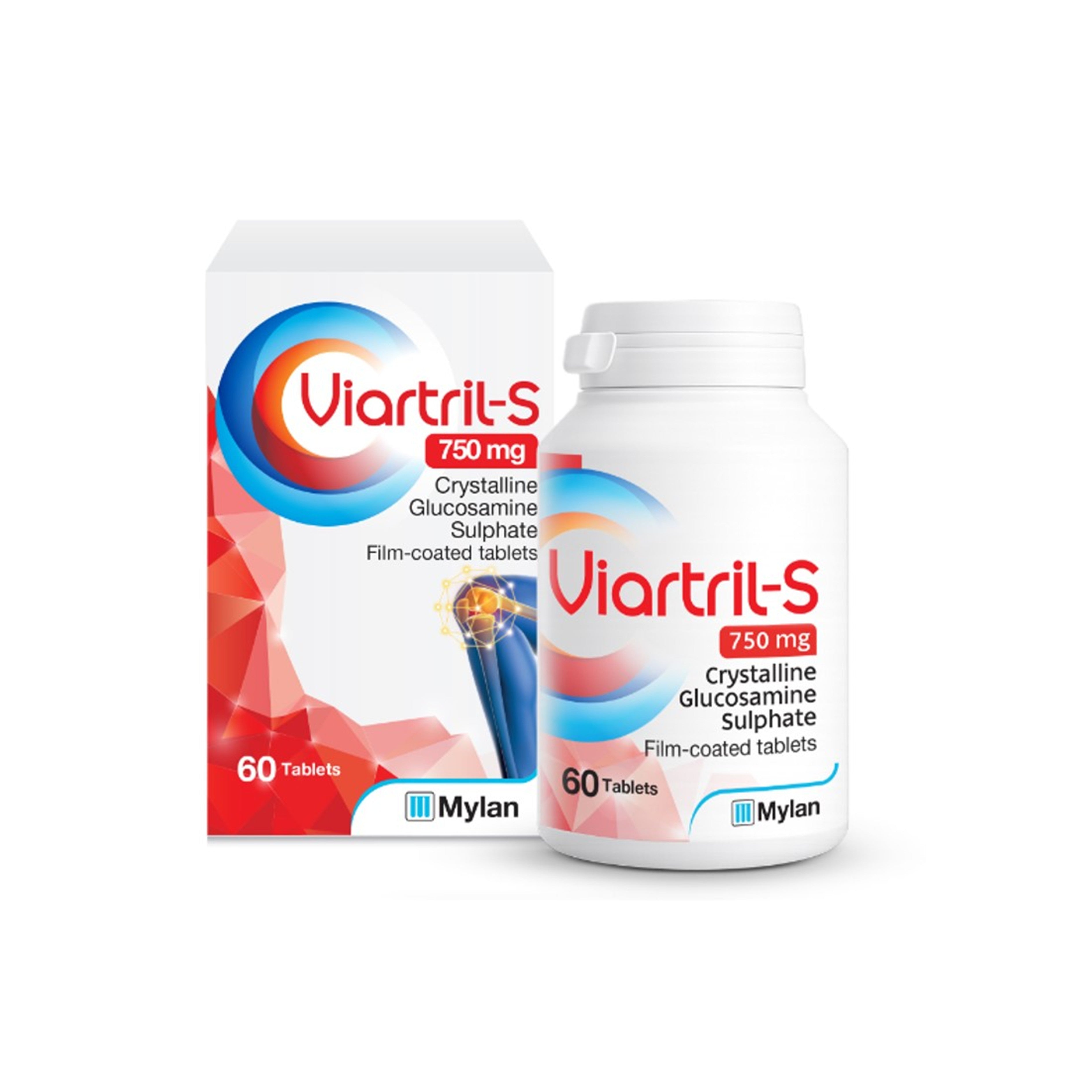 Viartril-S 750mg (Crystalline Glucosamine Sulphate) Tablet (60's)
