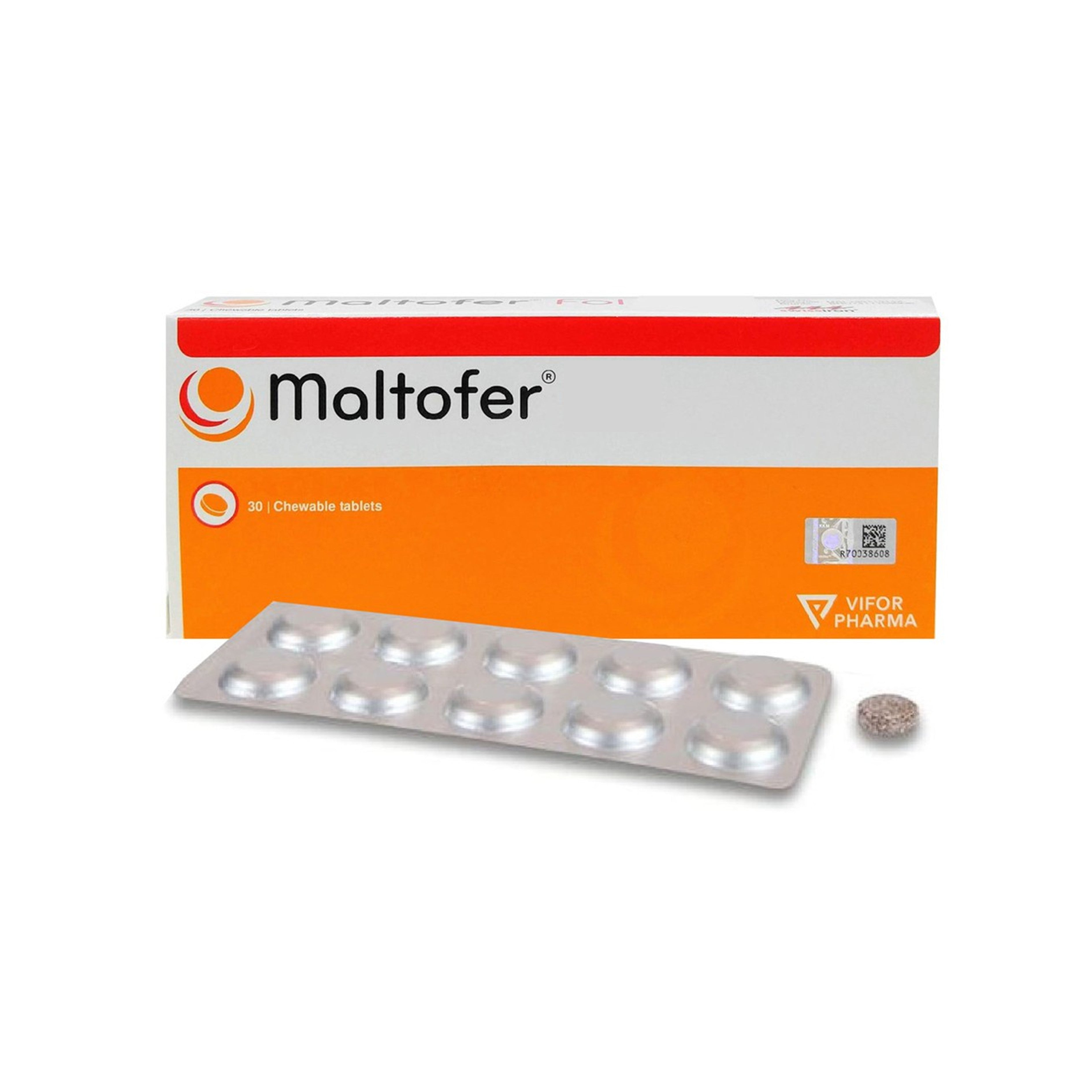Maltofer (Iron 100mg) Chewable Tablet (3 x 10's) - Chocolate Flavour