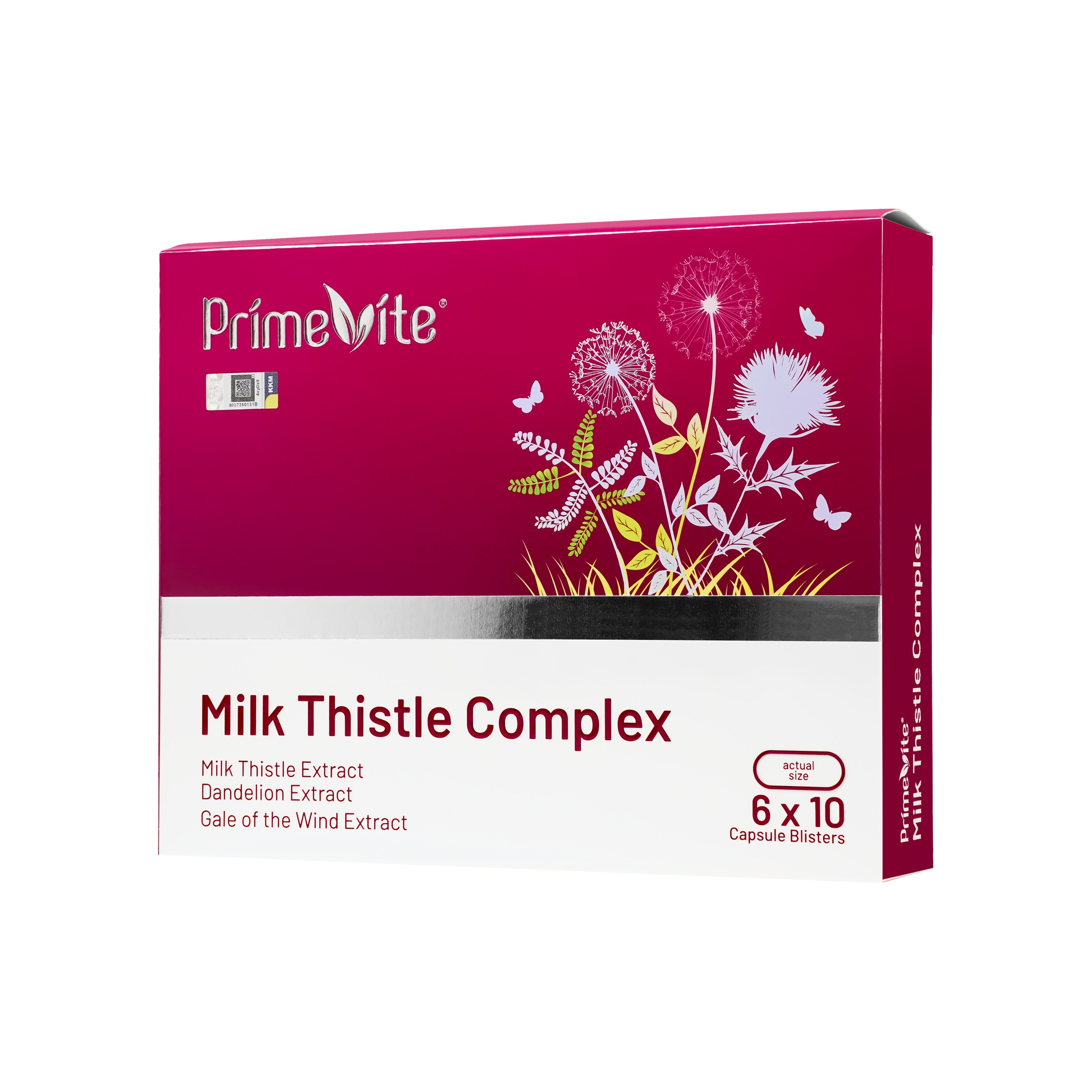 PrimeVite Milk Thistle Complex Vegecapsule (6 x 10’s)