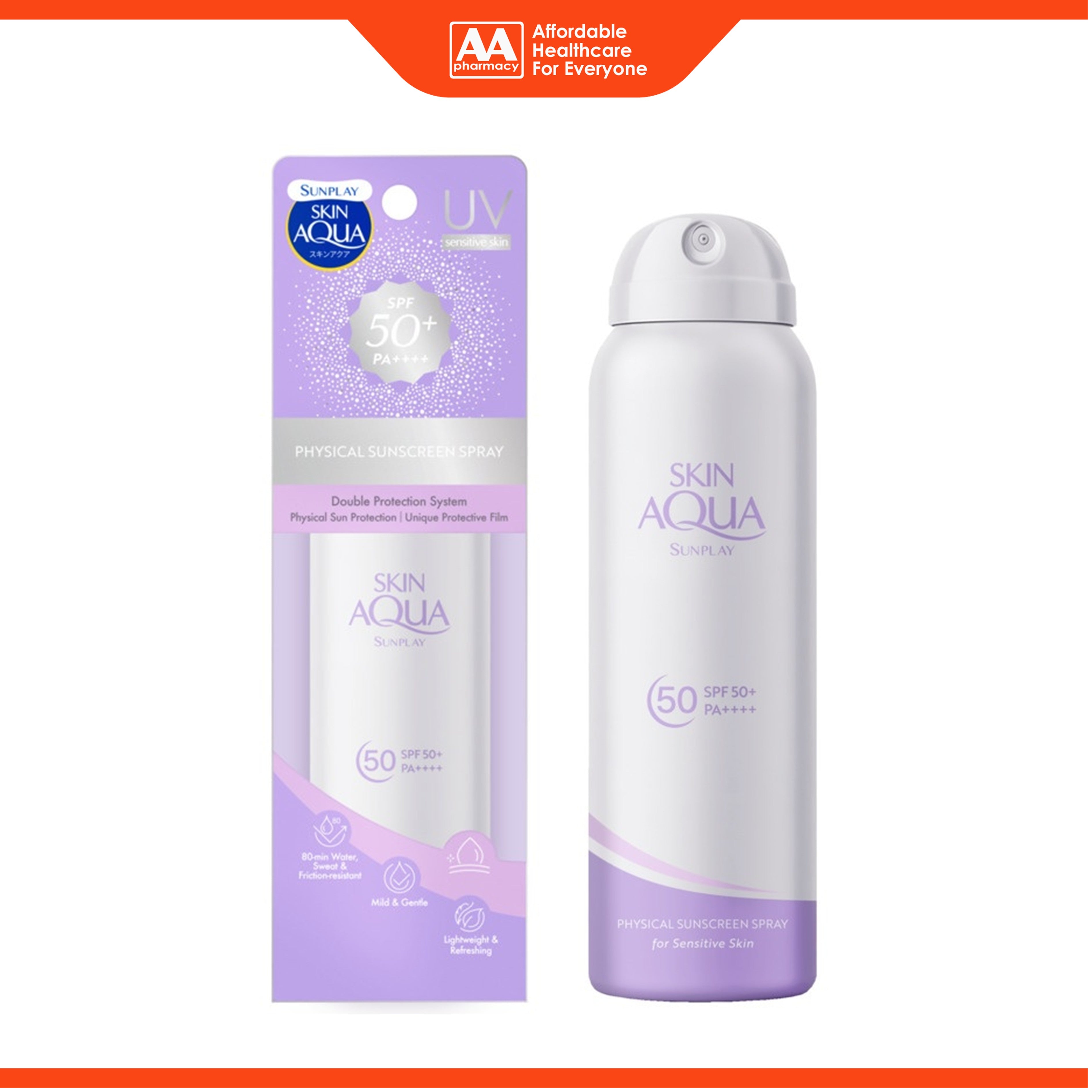 Sunplay Skin Aqua Physical Sunscreen Spray SPF50+ PA++++ (100ml)