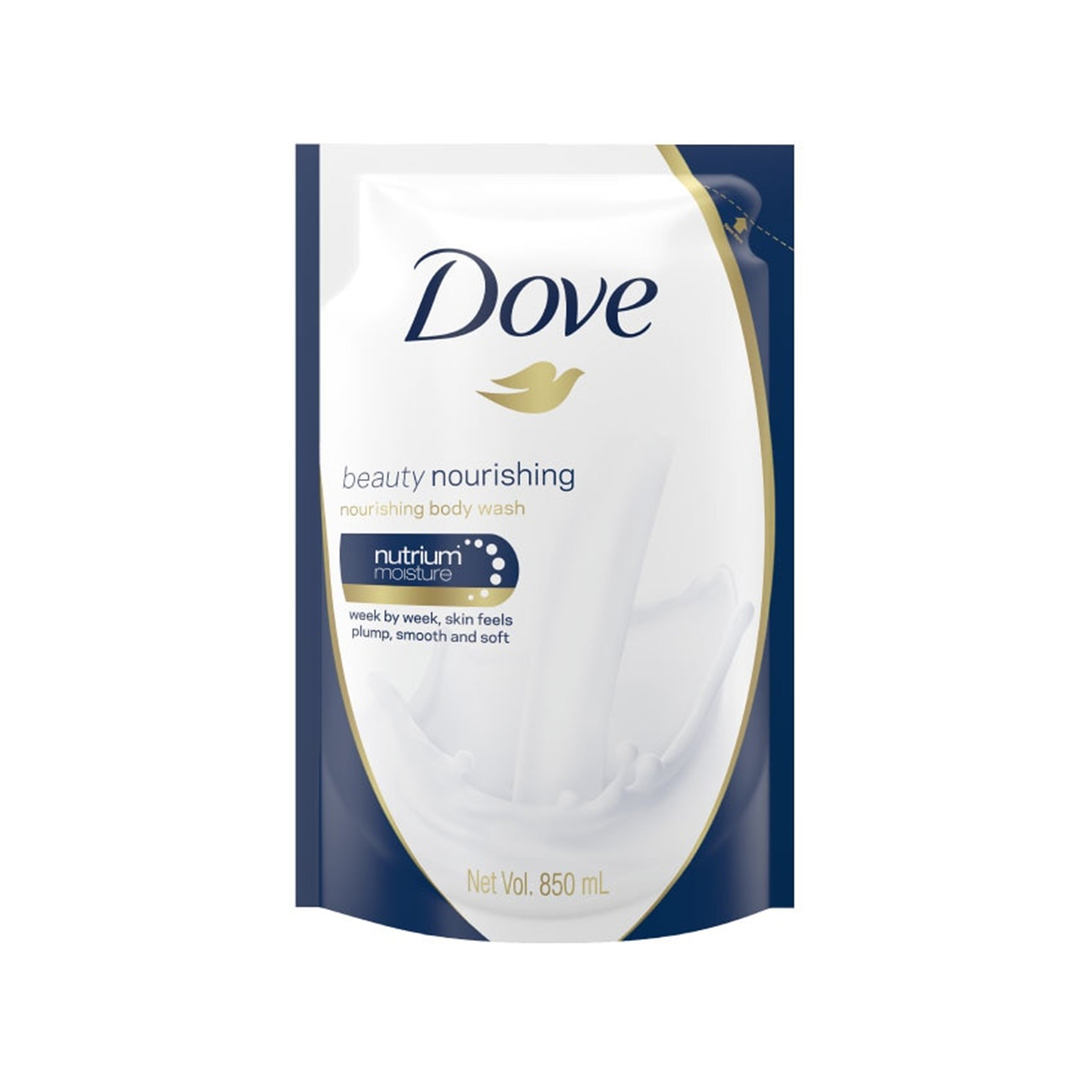 Dove Beauty Nourishing Nutrium Moisture Body Wash Refill Pack (850ml)