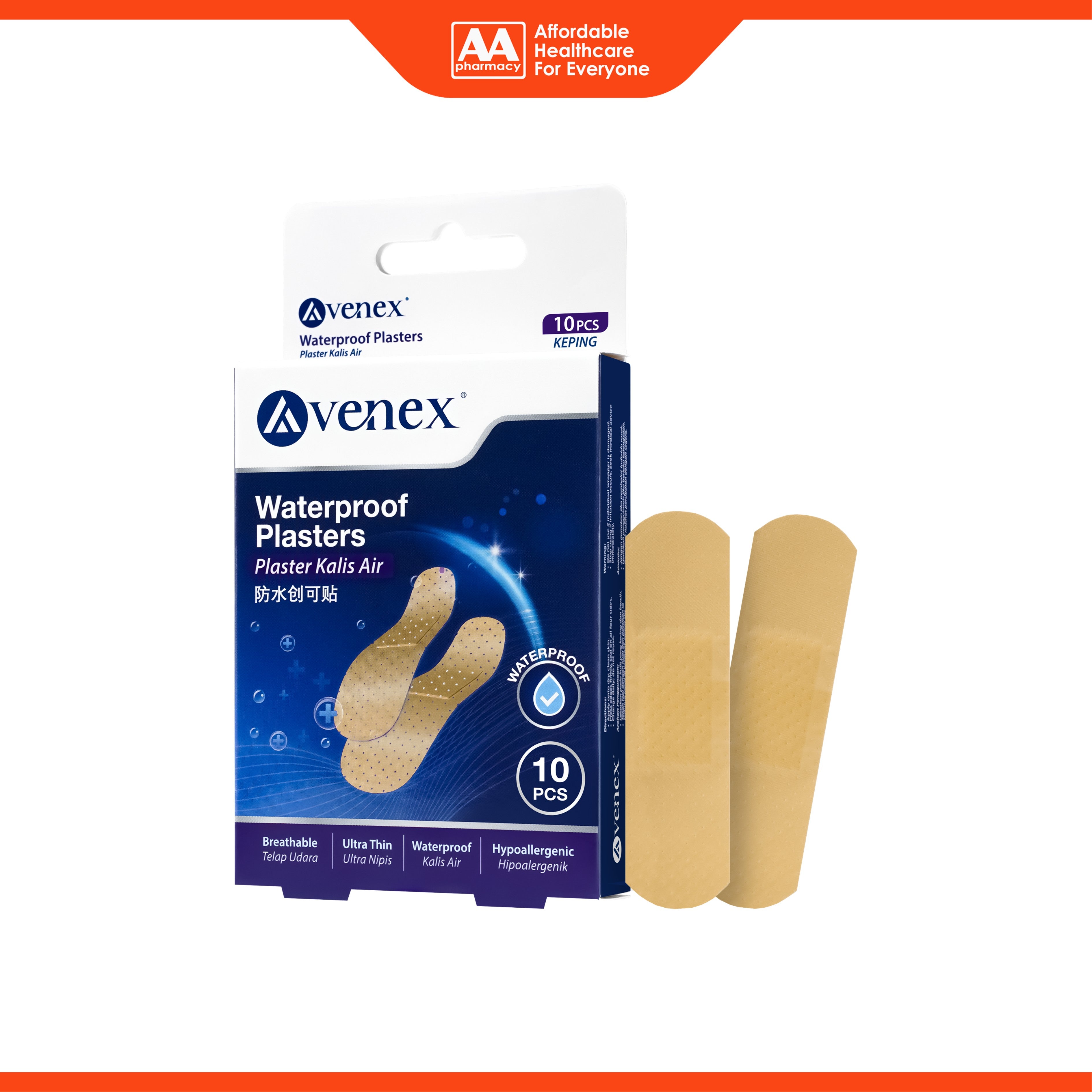 Avenex Waterproof Plasters (10's)