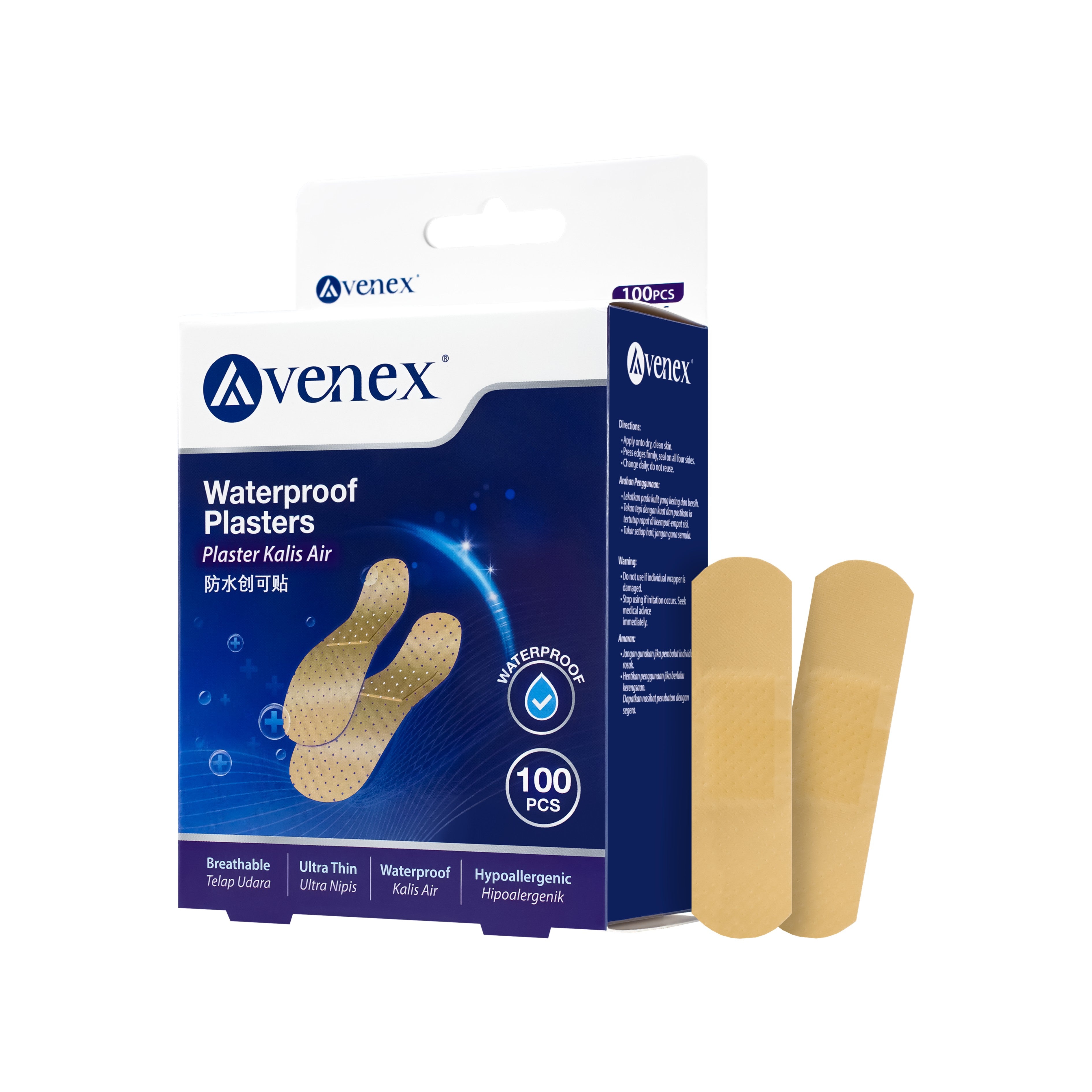 Avenex Waterproof Plasters (100's)