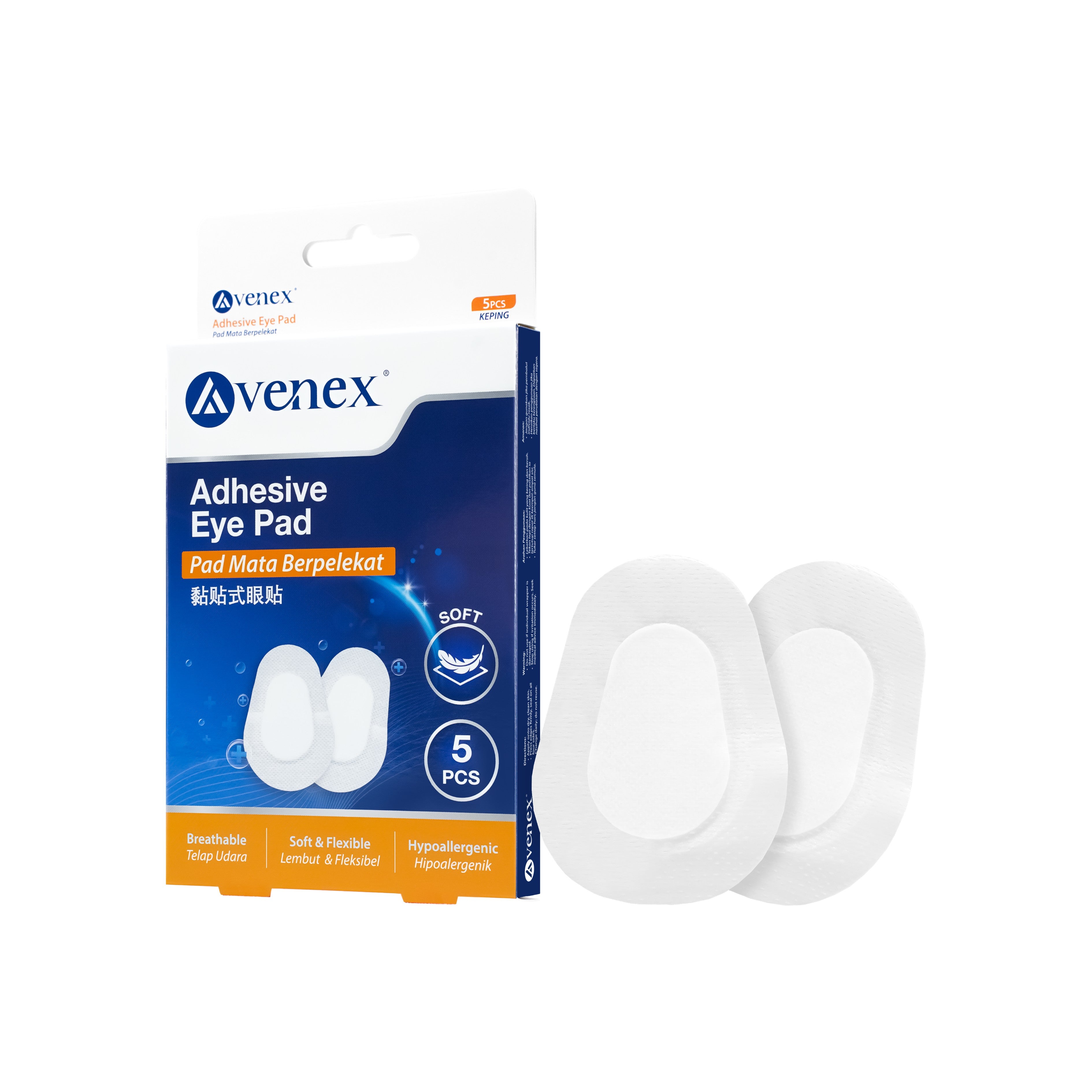 Avenex Adhesive Eye Pad (5's)